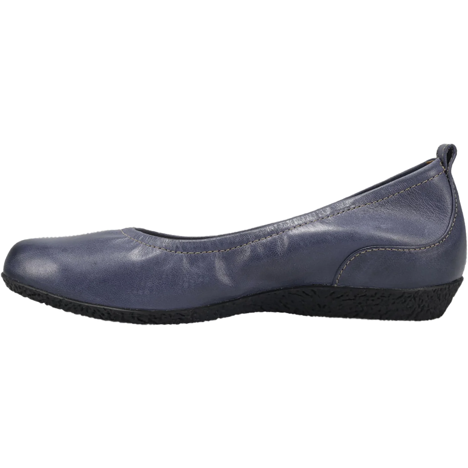 Taos Chit Chat Women's Ballerina Flats Petrol Blue Leather - Image 3