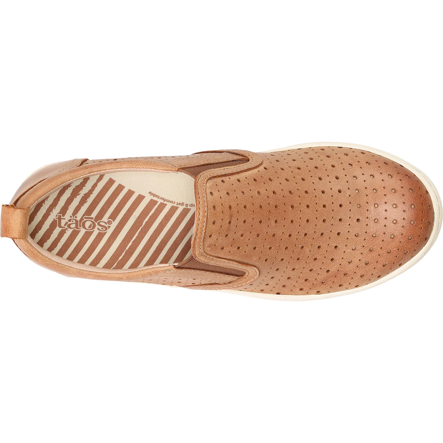 Taos Court Women's Slip On Sneakers Caramel Leather - Image 2