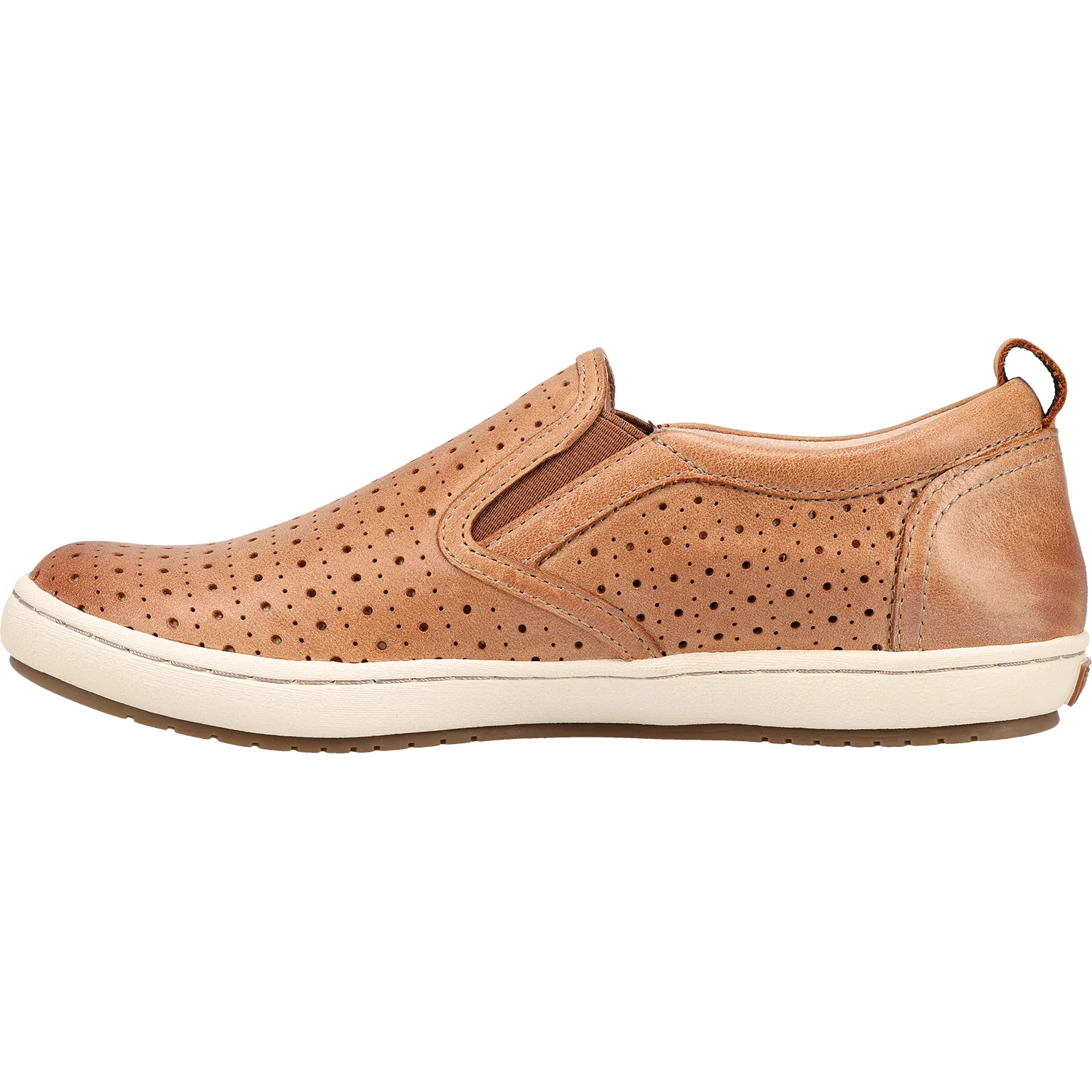 Taos Court Women's Slip On Sneakers Caramel Leather - Image 3