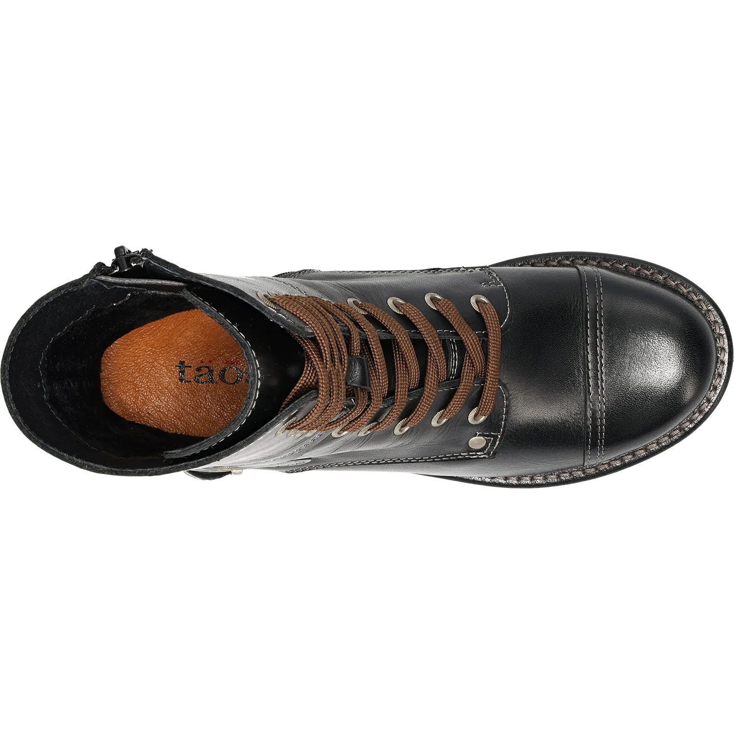 Taos Crave Women's Urban Boots Classic Black Leather - Image 2