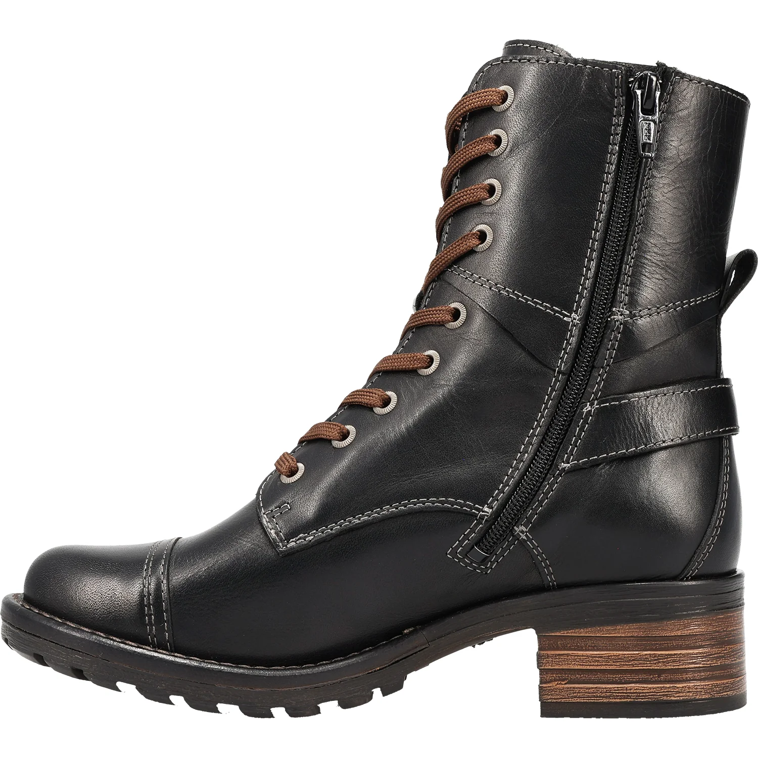 Taos Crave Women's Urban Boots Classic Black Leather - Image 3