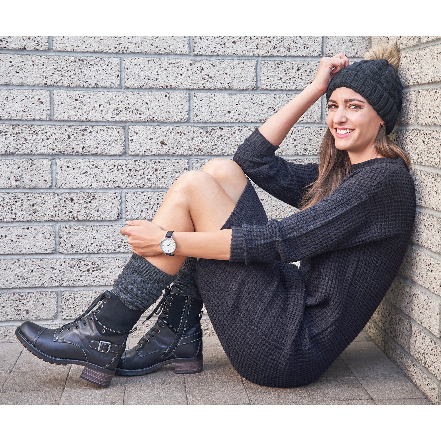 Taos Crave Women's Urban Boots Classic Black Leather - Image 5