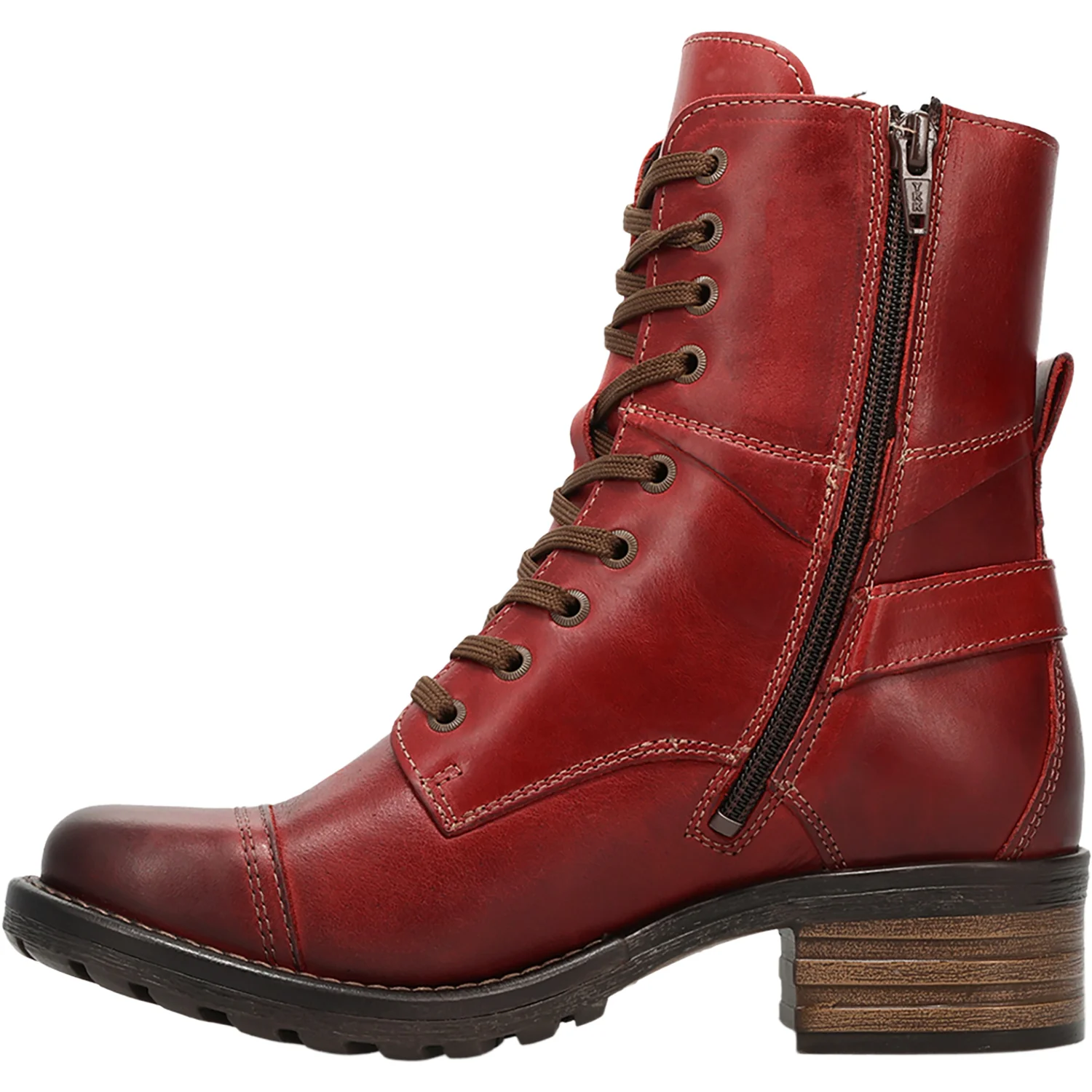 Taos Crave Women's Urban Boots Classic Red Leather - Image 3