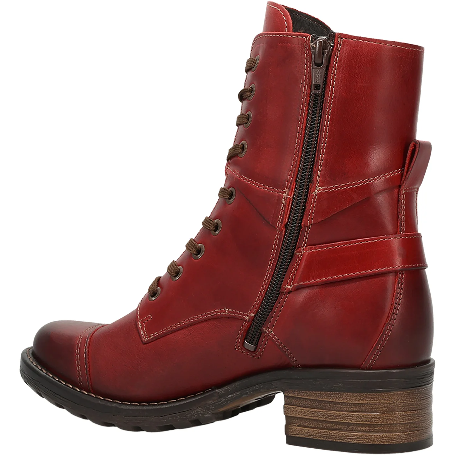 Taos Crave Women's Urban Boots Classic Red Leather - Image 5