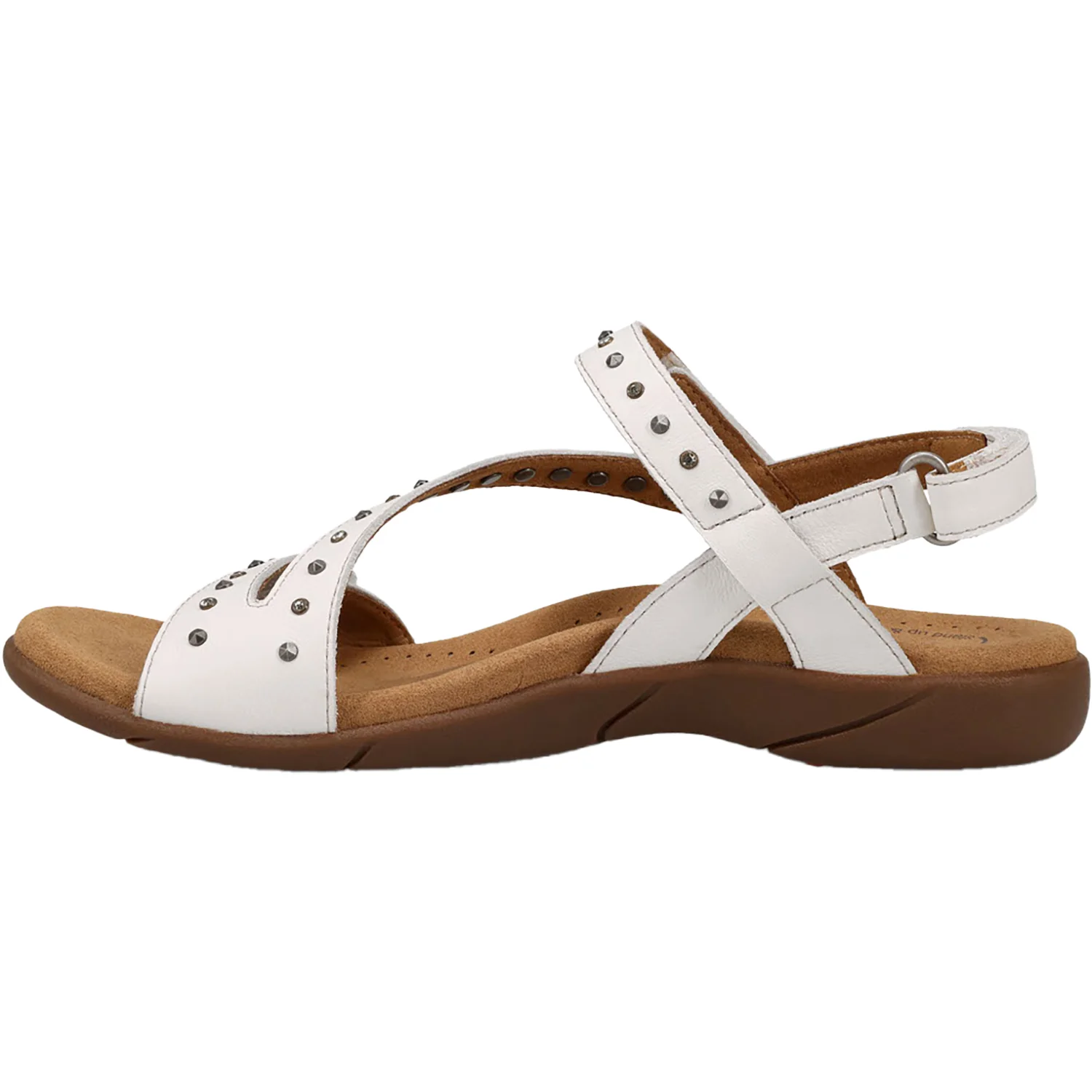 Taos Dazzle Women's Sandals White Leather - Image 3