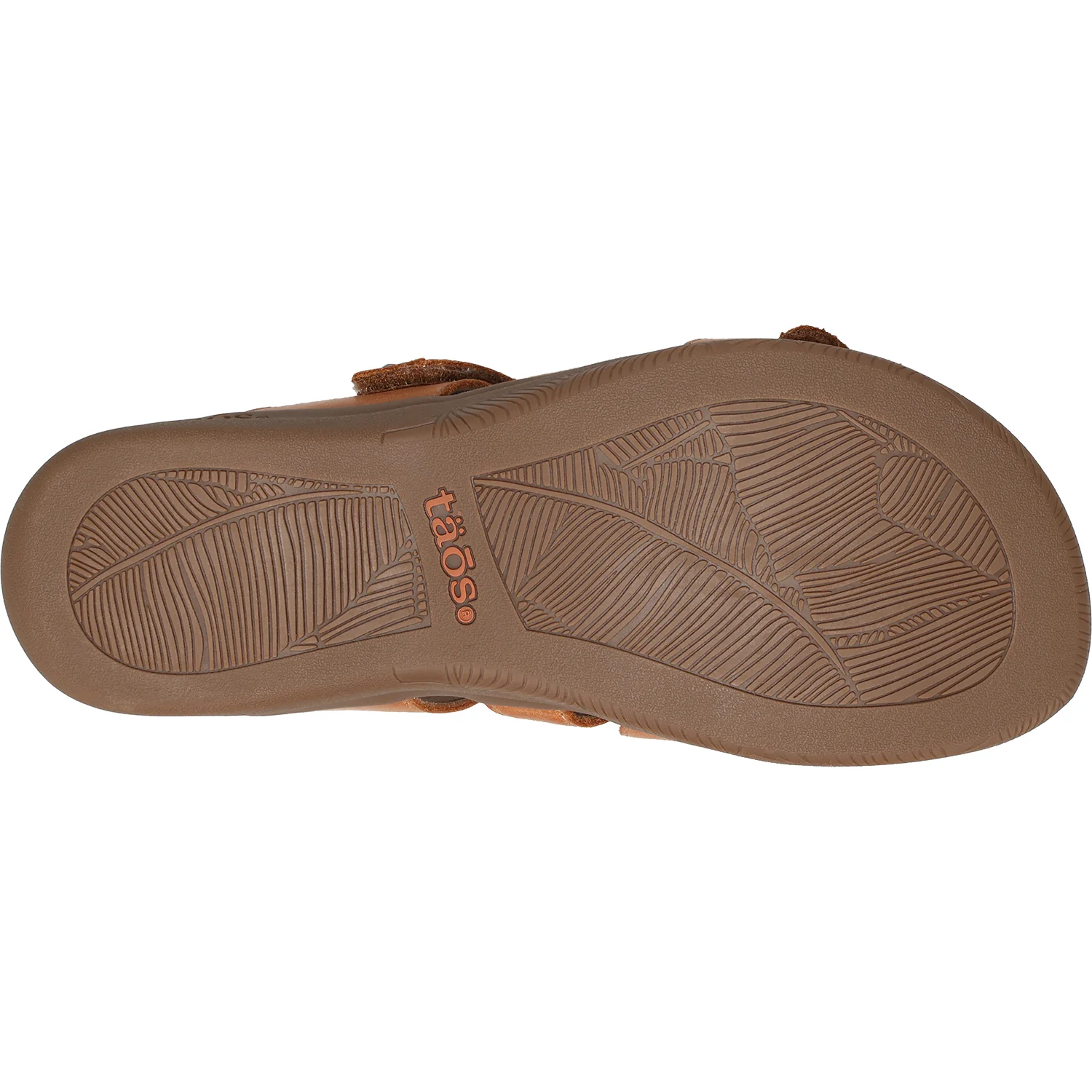 Taos Double U Women's Slide Sandals Caramel Leather - Image 4