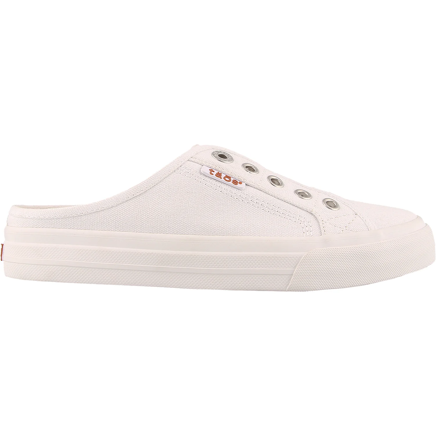 Taos EZ Soul Women's Sneaker Mules White Canvas