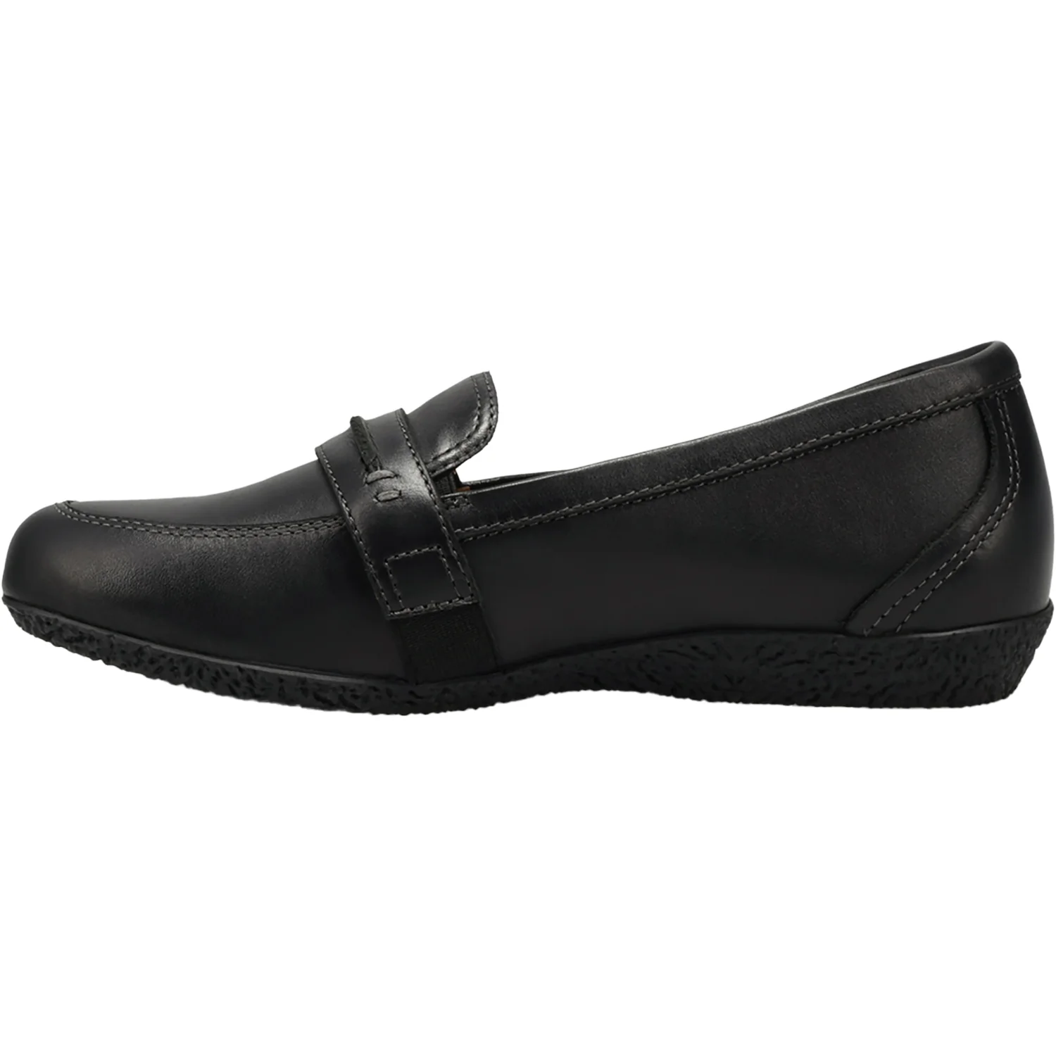 Taos Gabby Women's Slip Ons Black Leather - Image 3