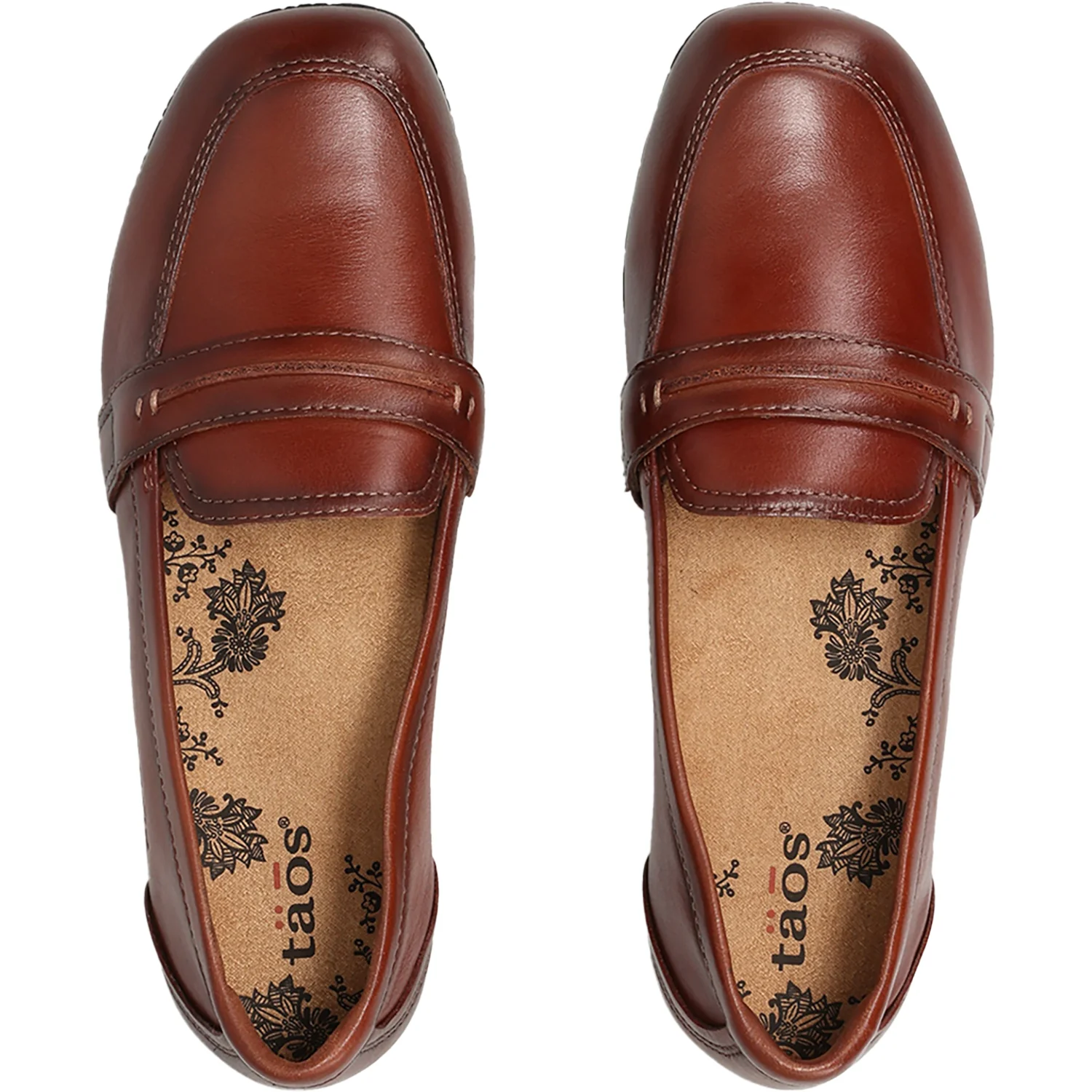 Taos Gabby Women's Slip Ons Cognac Leather - Image 2