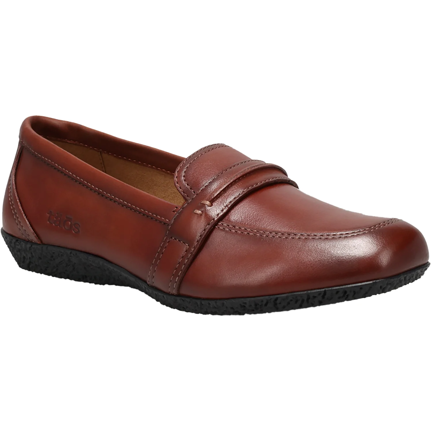 Taos Gabby Women's Slip Ons Cognac Leather - Image 5