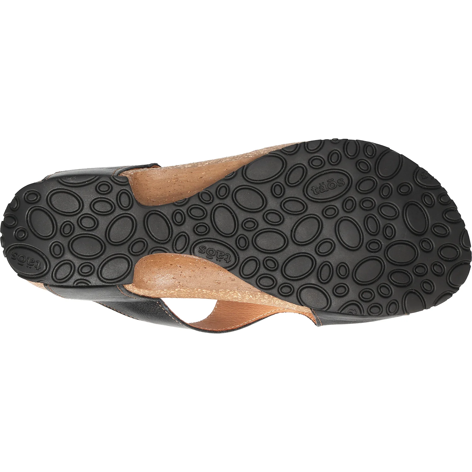Taos Loop Women's Thong Sandals Black Leather - Image 4