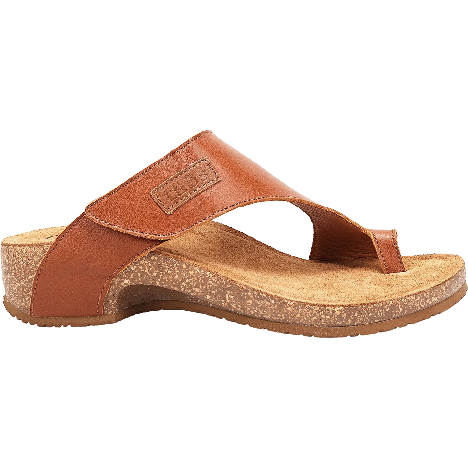 Taos Loop Women's Thong Sandals Brandy Leather