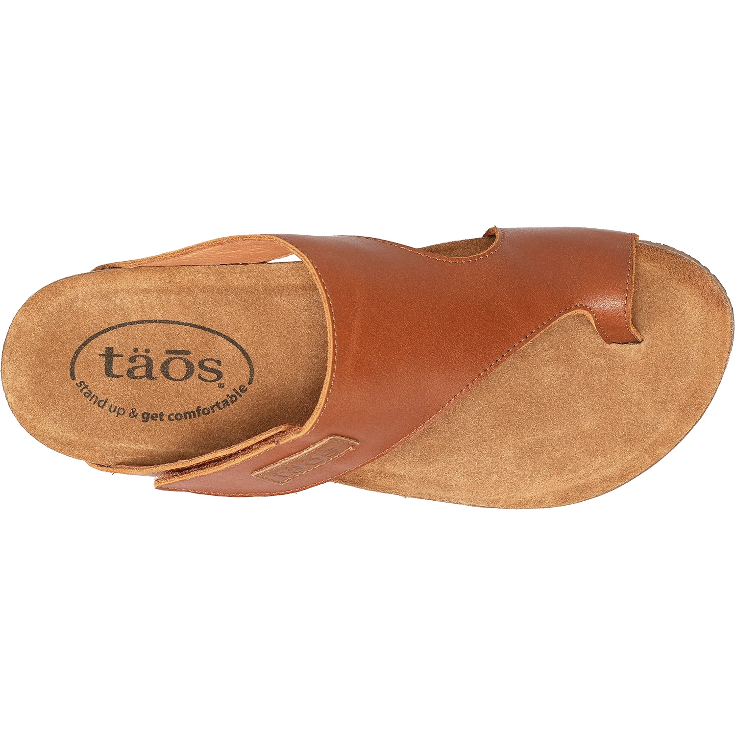 Taos Loop Women's Thong Sandals Brandy Leather - Image 2