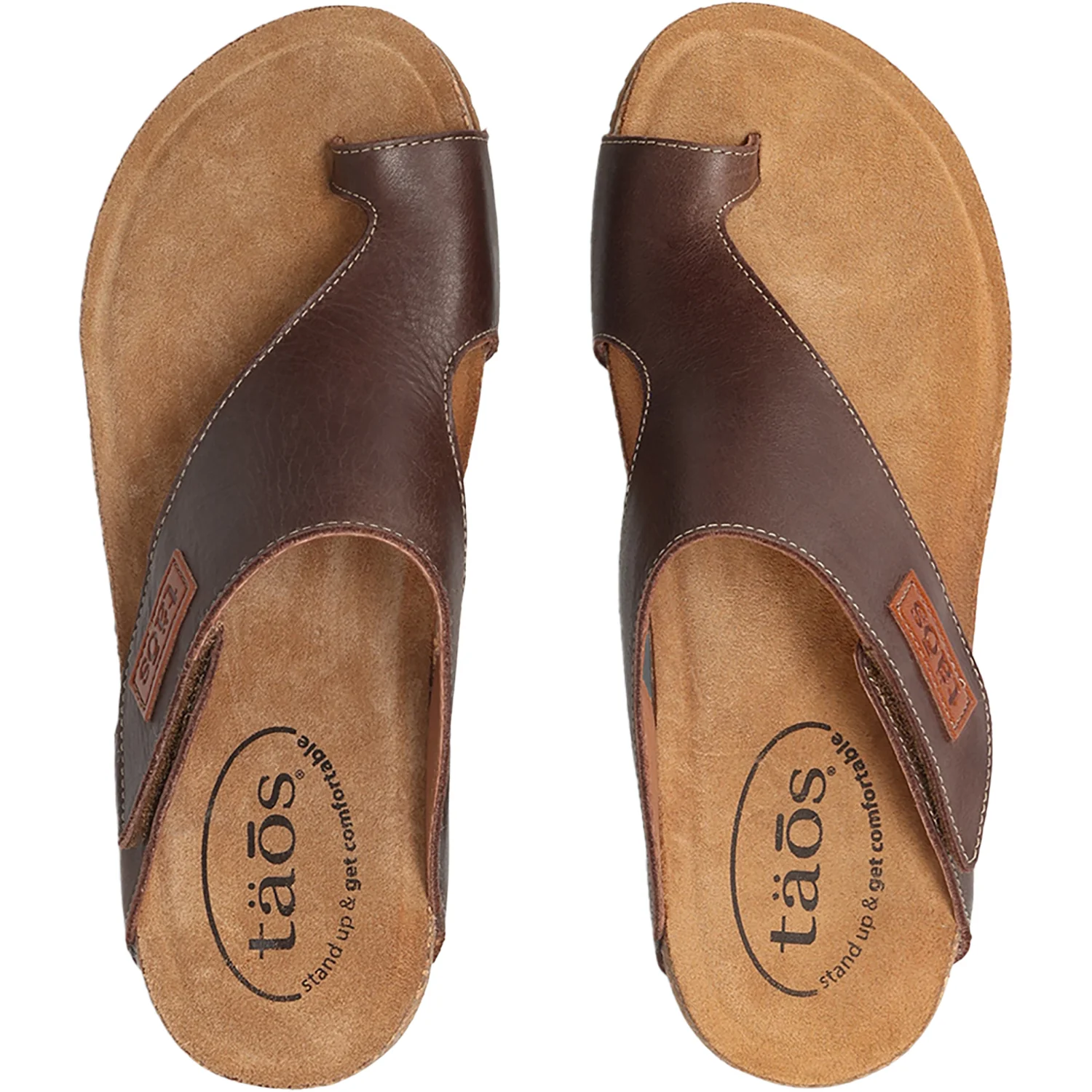 Taos Loop Women's Thong Sandals Mocha - Image 2