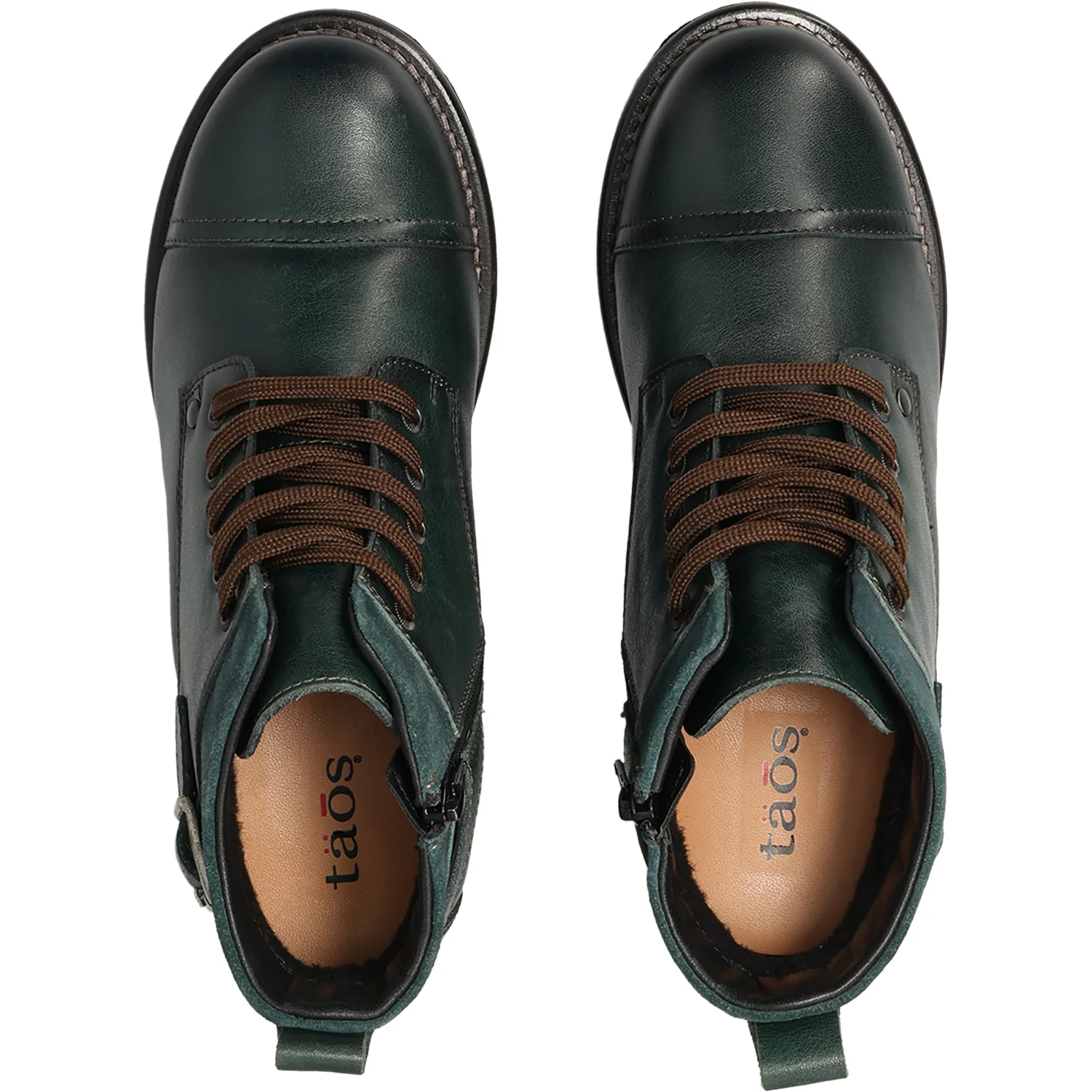 Taos Mini Crave Women's Boots Deep Teal Green Leather - Image 2