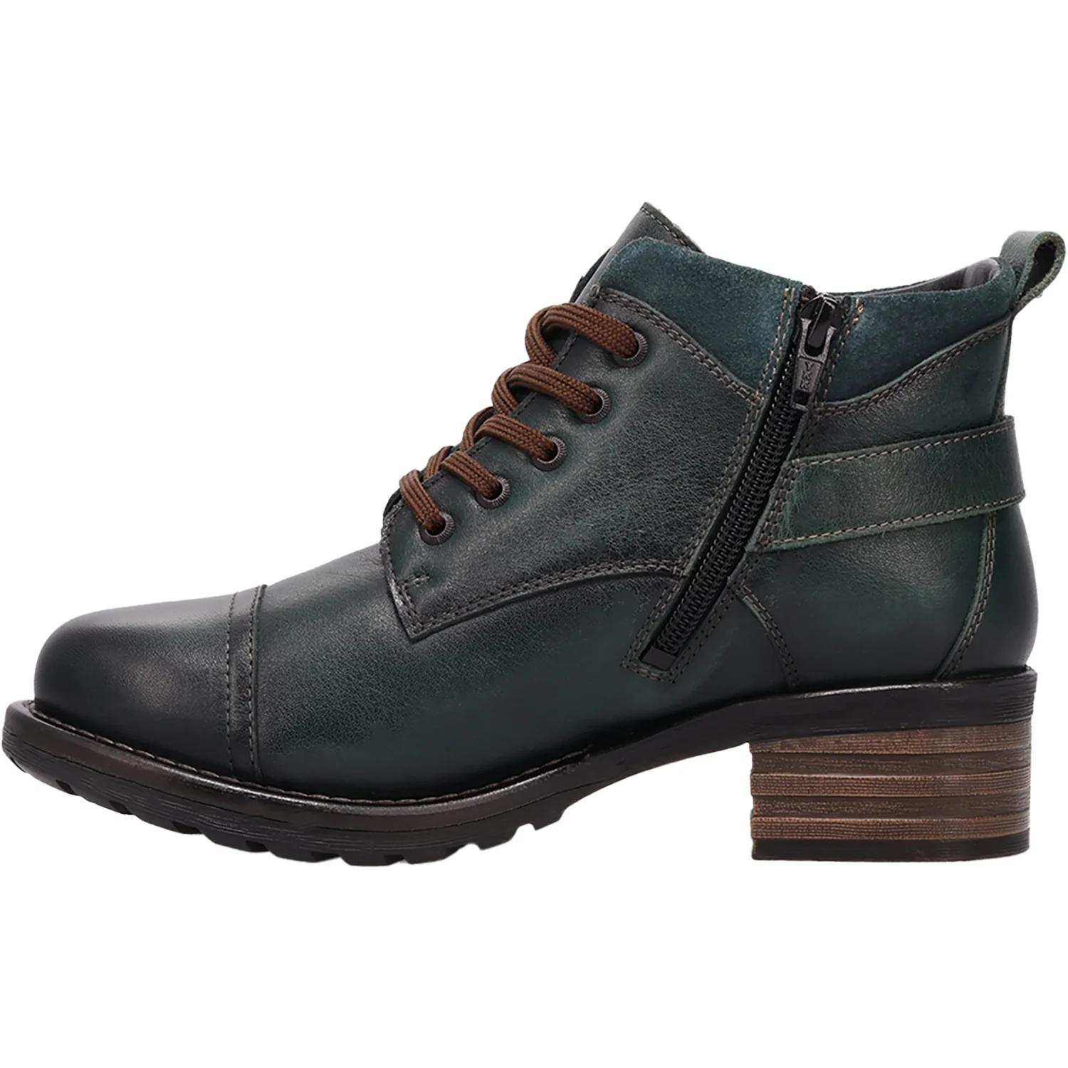 Taos Mini Crave Women's Boots Deep Teal Green Leather - Image 3