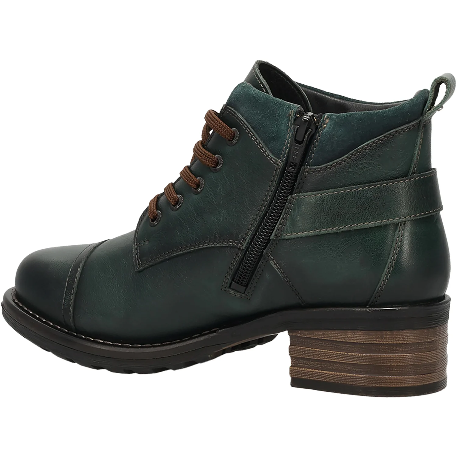 Taos Mini Crave Women's Boots Deep Teal Green Leather - Image 5