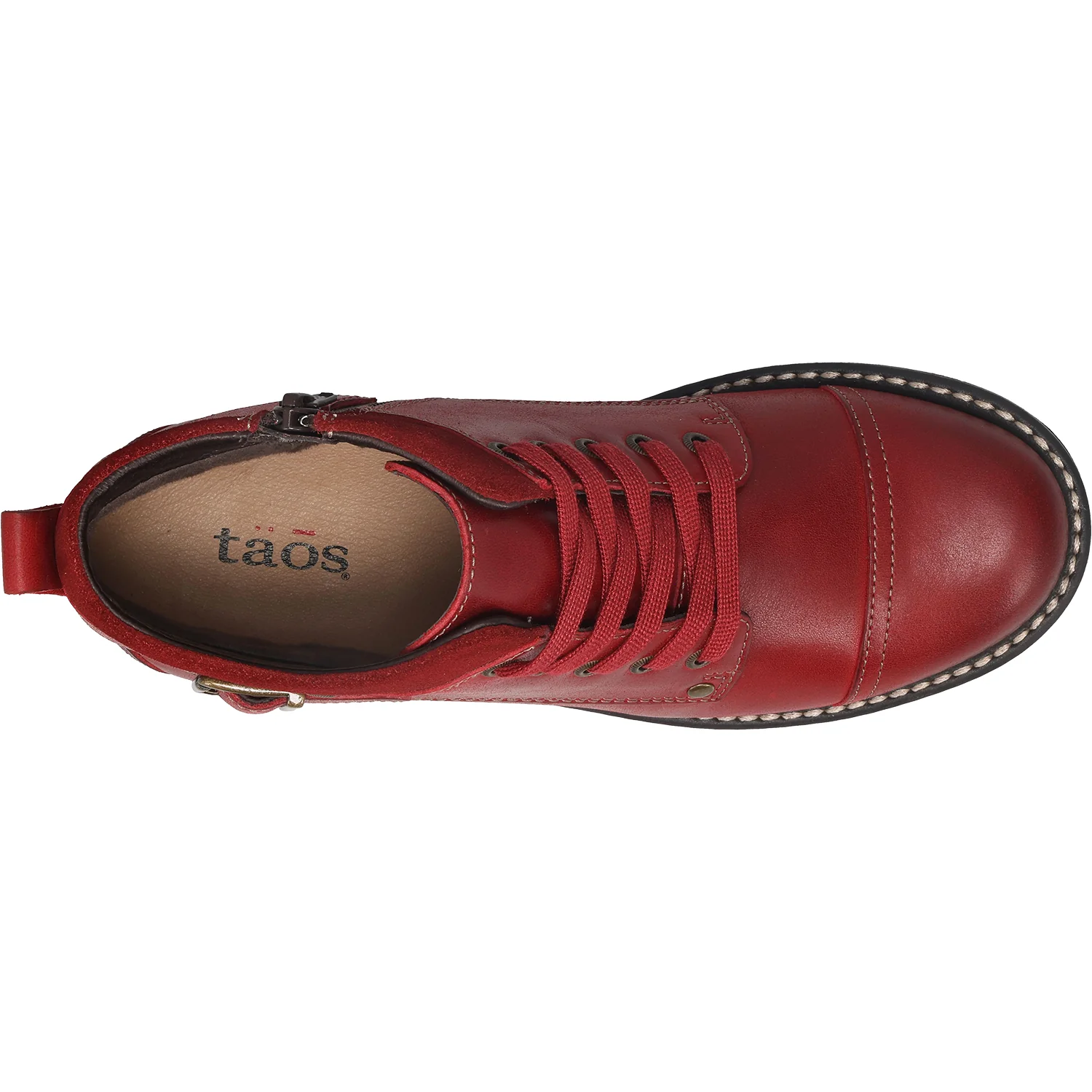 Taos Mini Crave Women's Boots Red Leather - Image 2