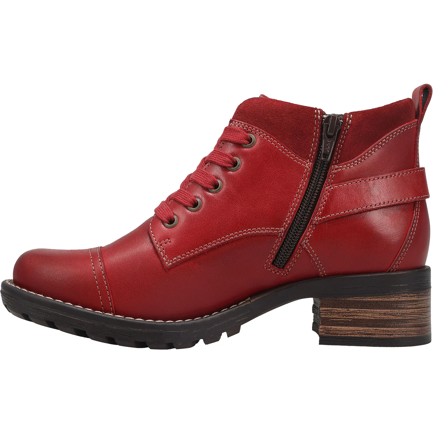 Taos Mini Crave Women's Boots Red Leather - Image 3