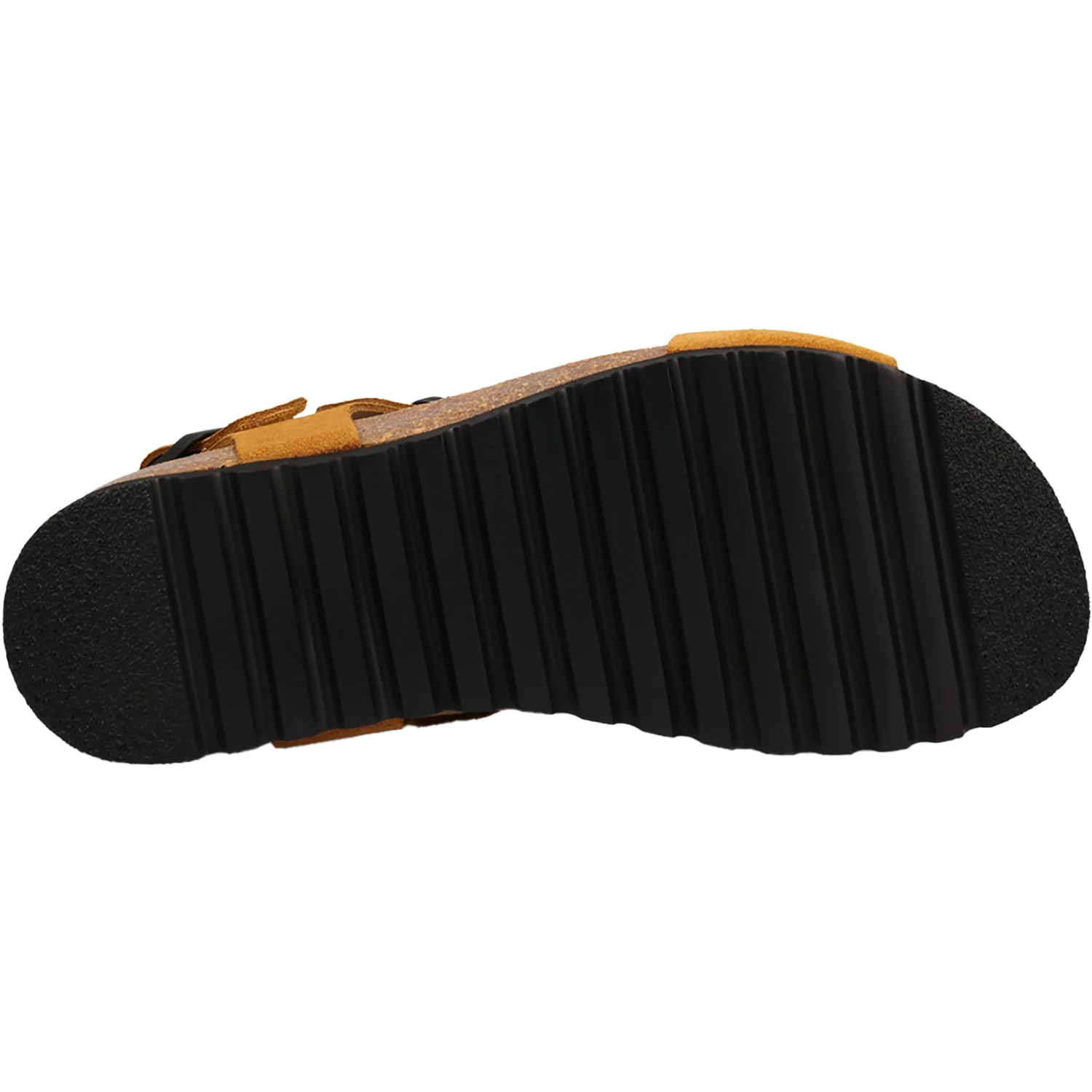 Taos MVP Women's Sandals Maize W/White Buckles & Outsole Suede - Image 4