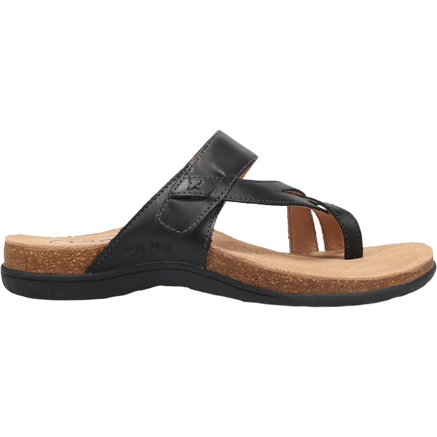 Taos Perfect Women's Thong Sandals Black Leather
