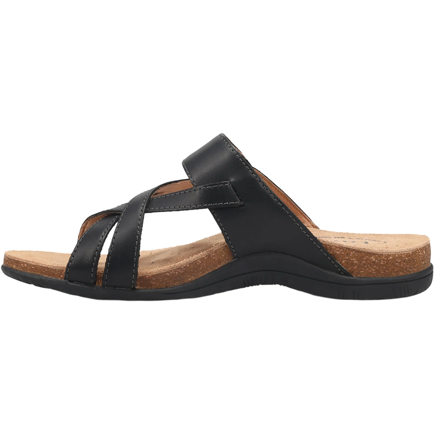 Taos Perfect Women's Thong Sandals Black Leather - Image 3