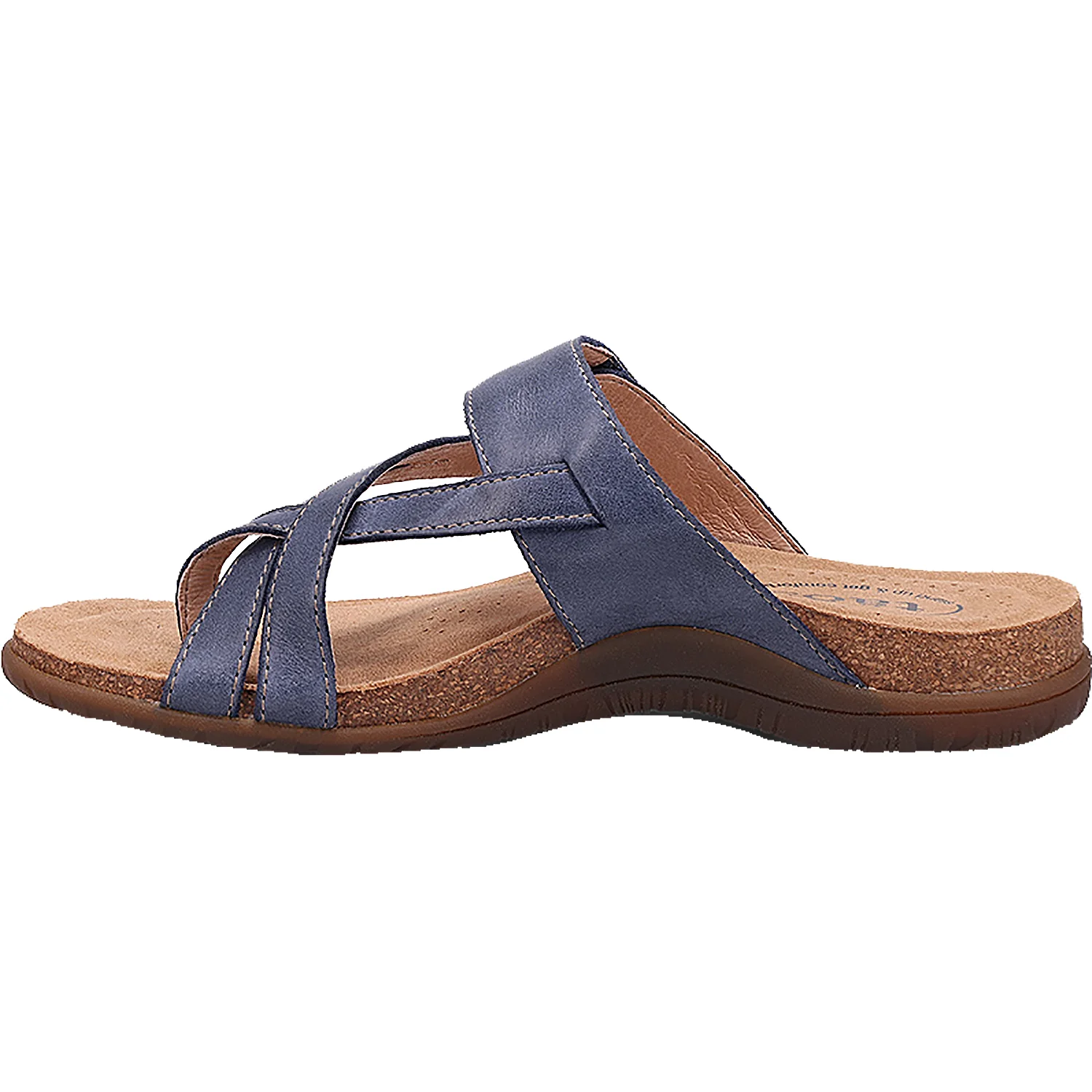 Taos Perfect Women's Thong Sandals Dark Blue Leather - Image 3