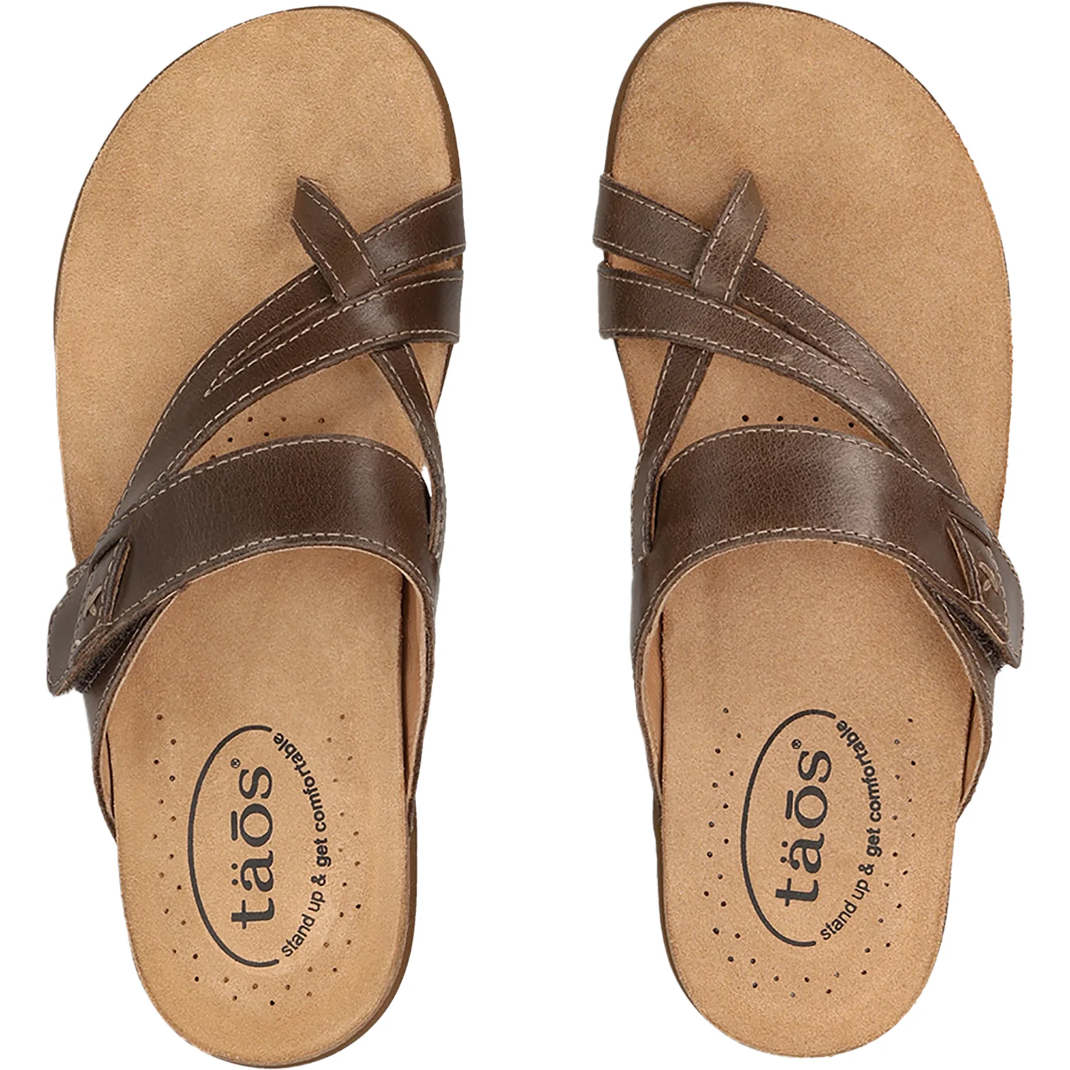 Taos Perfect Women's Sandals Thong Sandals Mocha - Image 2