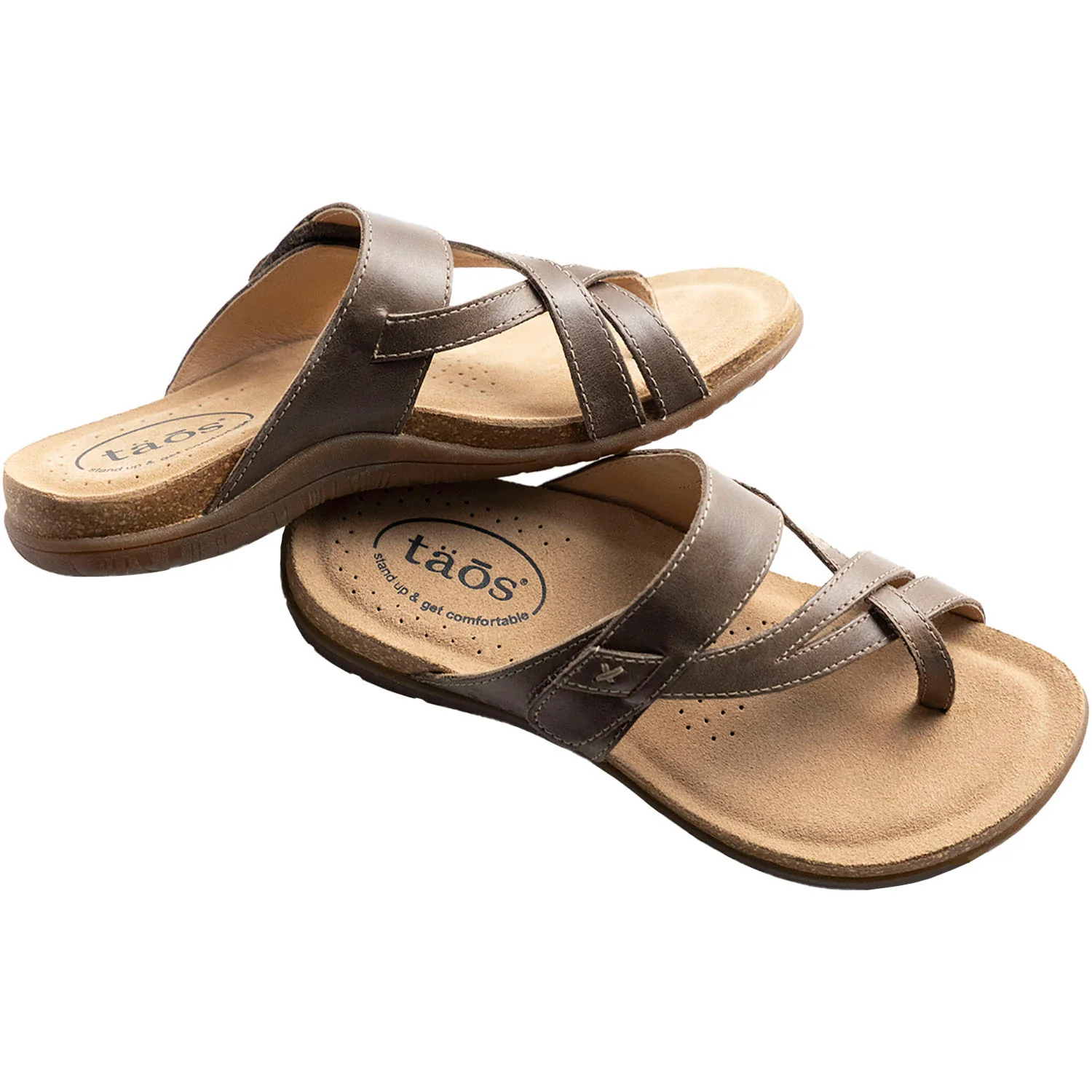 Taos Perfect Women's Sandals Thong Sandals Mocha - Image 6