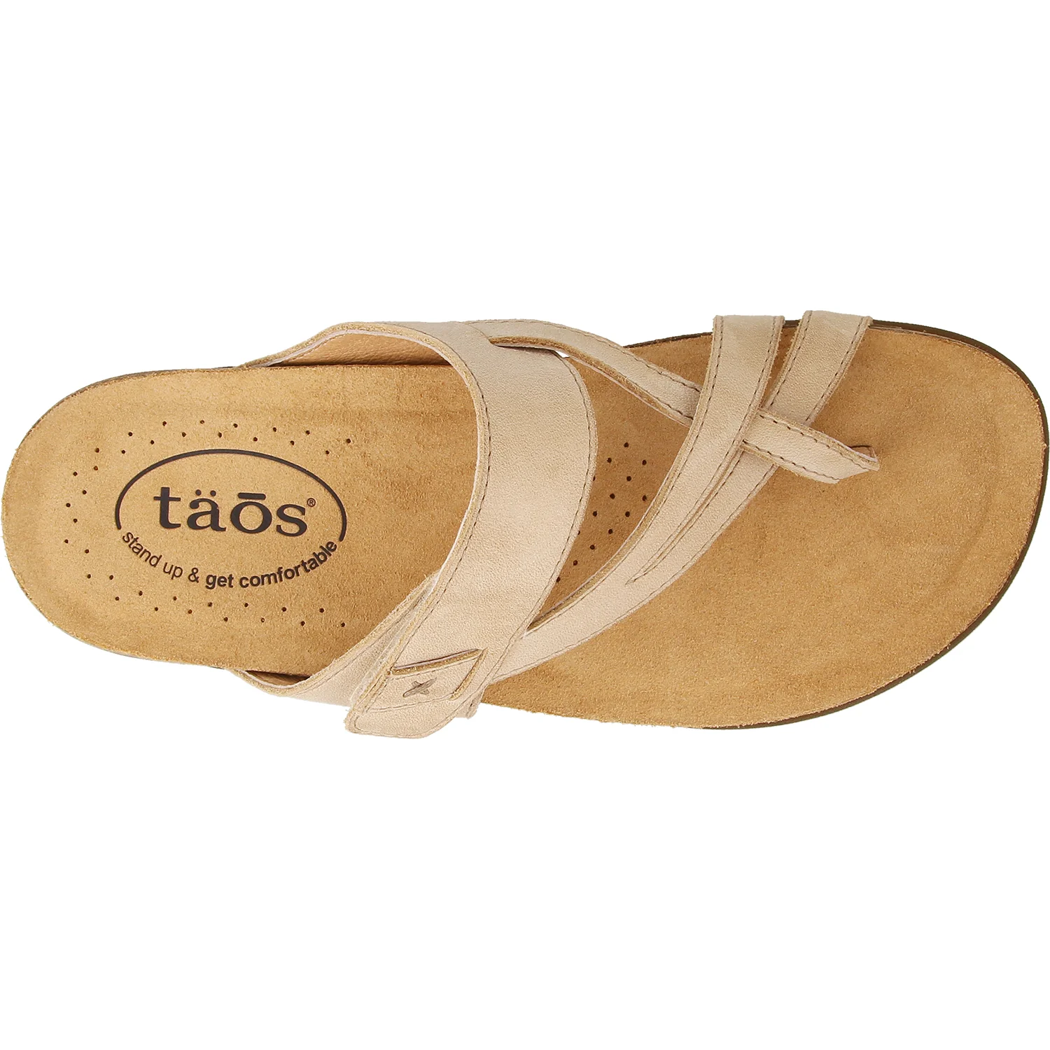 Taos Perfect Women's Sandals Stone Leather - Image 2