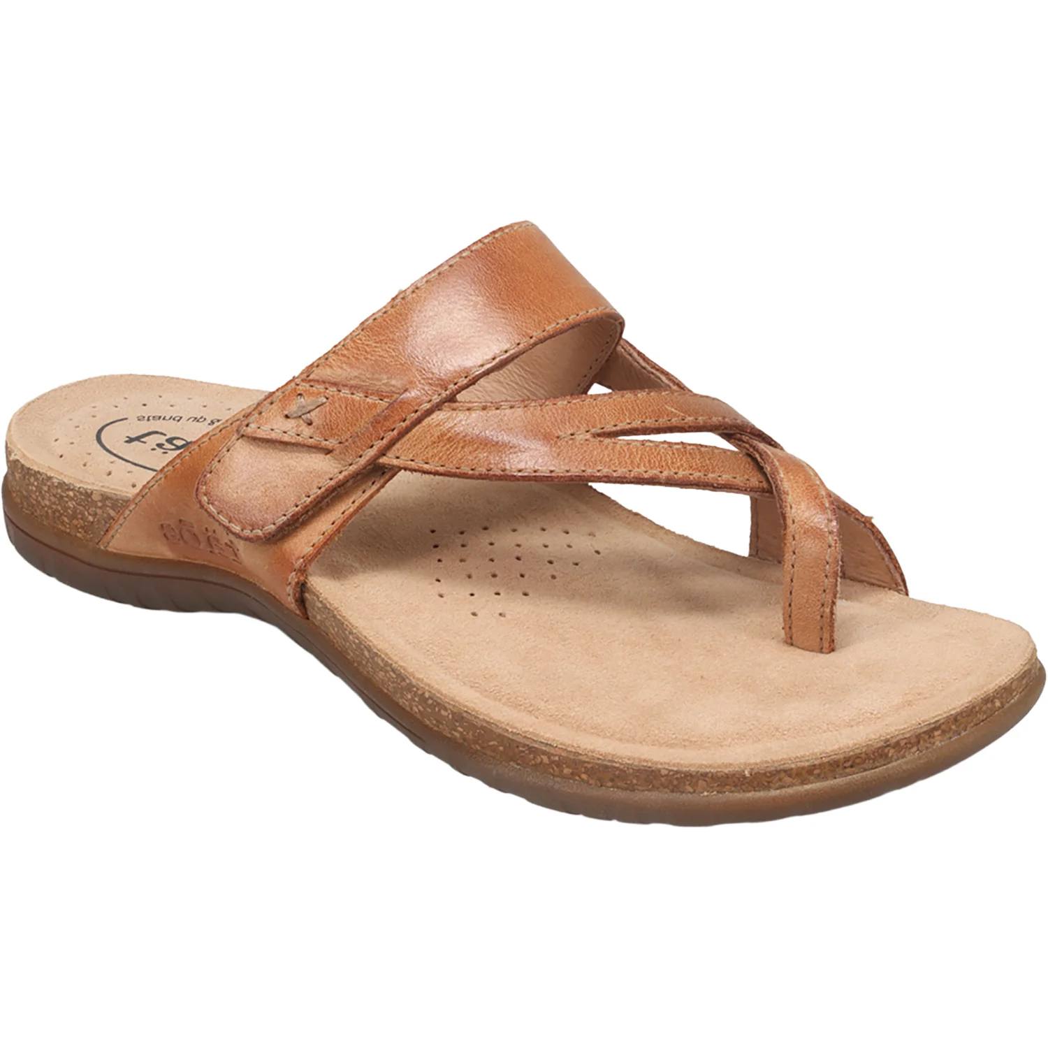 Taos Perfect Women's Flip Flopss Sandals Tan Leather - Image 5