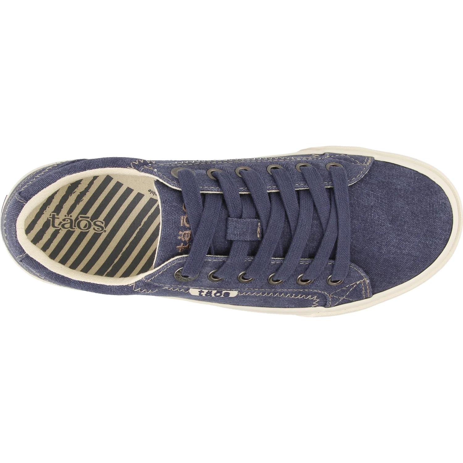 Taos Plim Soul Women's Sneakers Blue Washed Canvas - Image 2