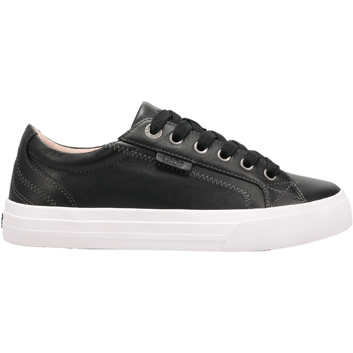 Taos Plim Soul Lux Women's Lace Up Shoes Black/White Leather