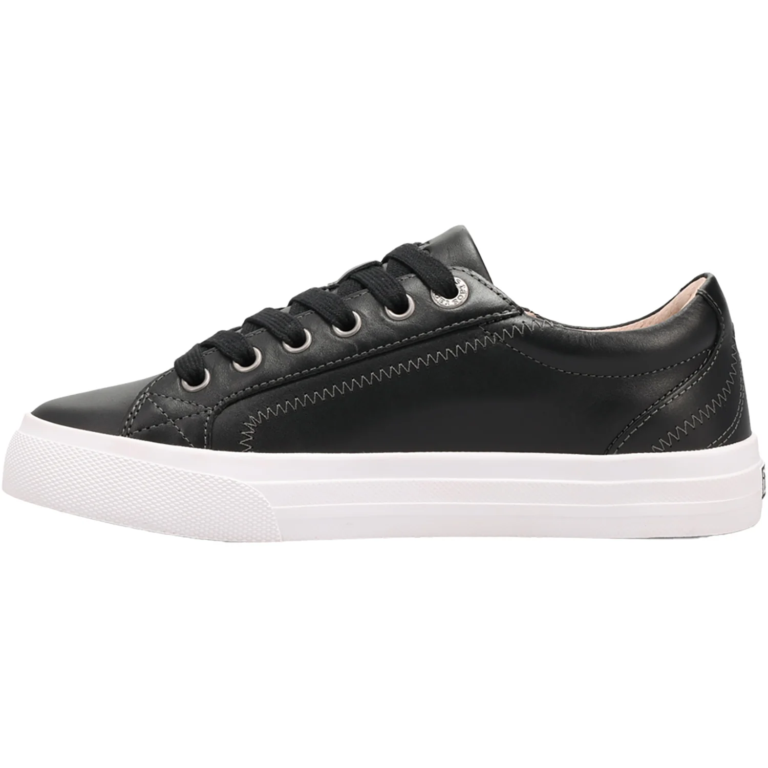 Taos Plim Soul Lux Women's Lace Up Shoes Black/White Leather - Image 3