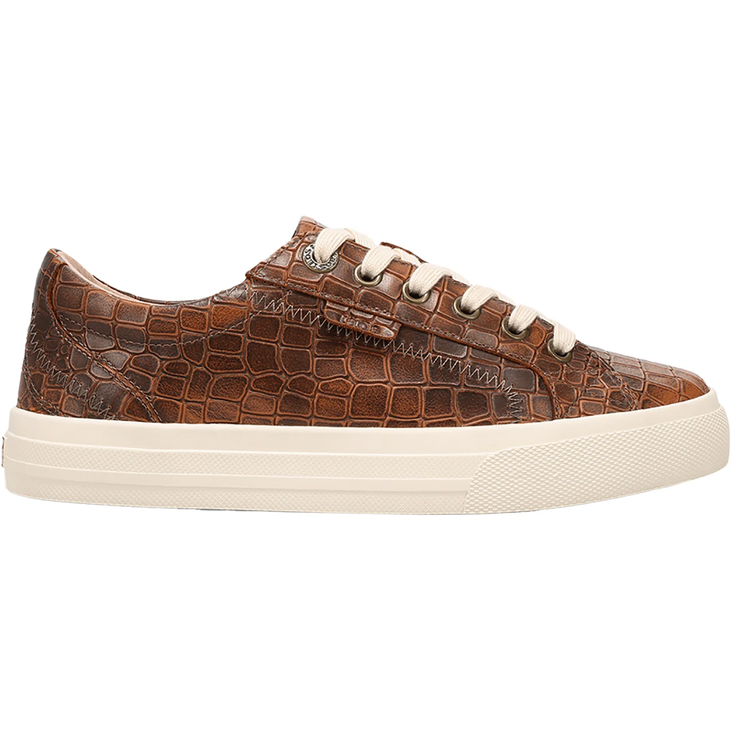 Taos Plim Soul Lux Women's Sporty Lace Up Shoes Brown Croco