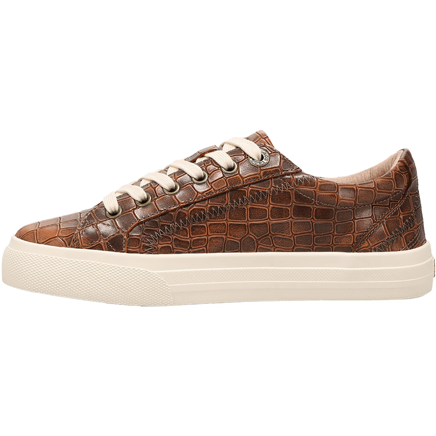 Taos Plim Soul Lux Women's Sporty Lace Up Shoes Brown Croco - Image 3