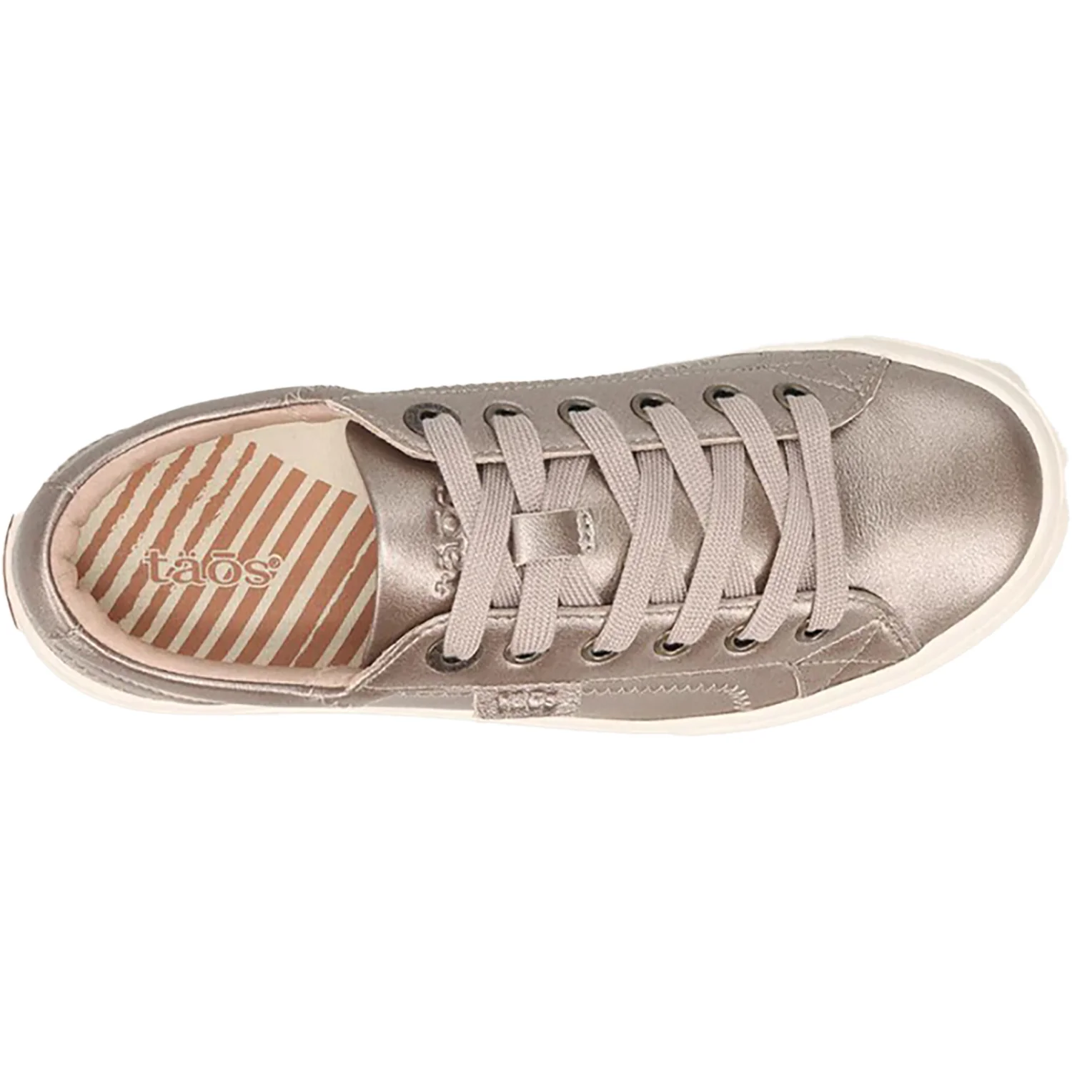 Taos Plim Soul Lux Women's Sneakers Champagne Leather - Image 2