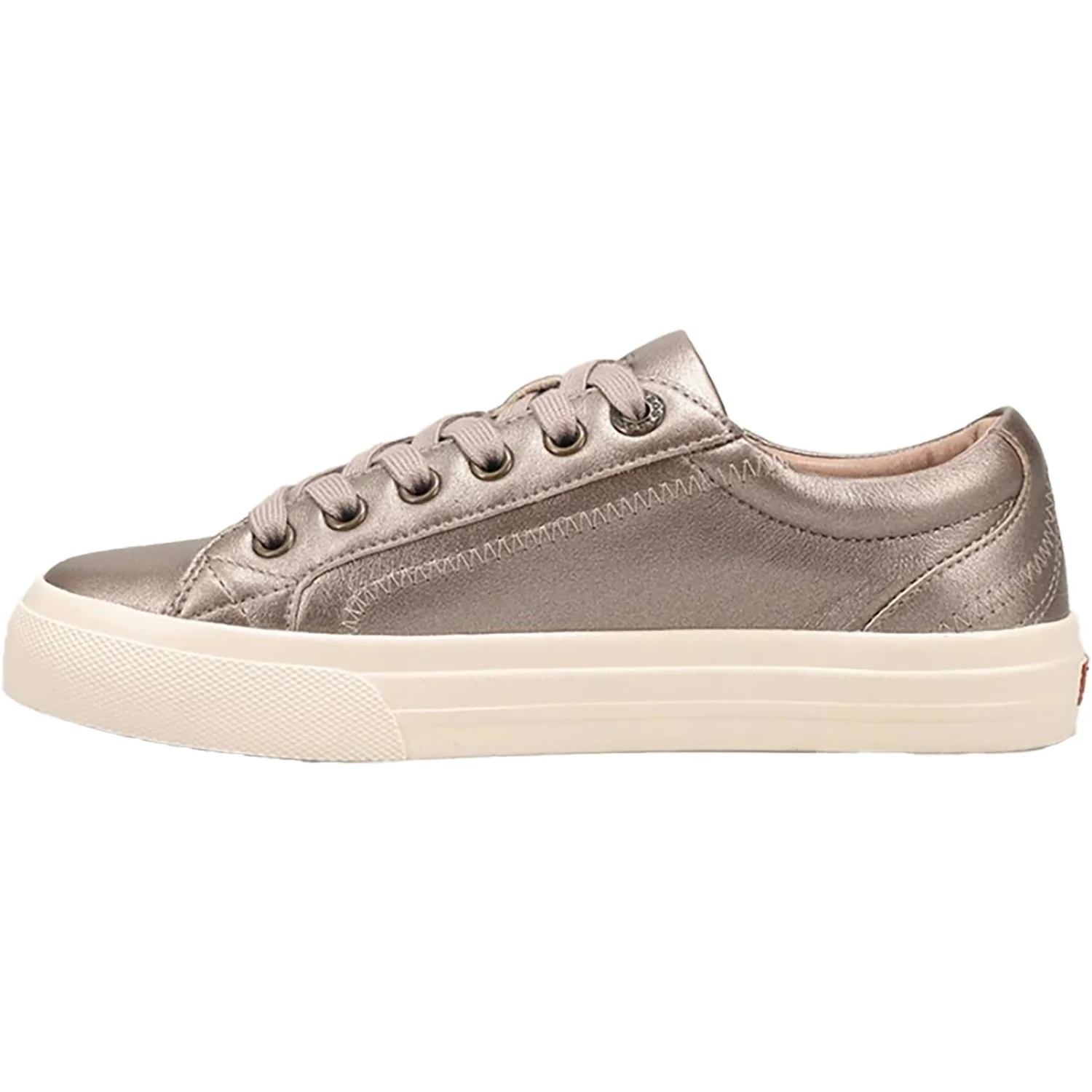 Taos Plim Soul Lux Women's Sneakers Champagne Leather - Image 3