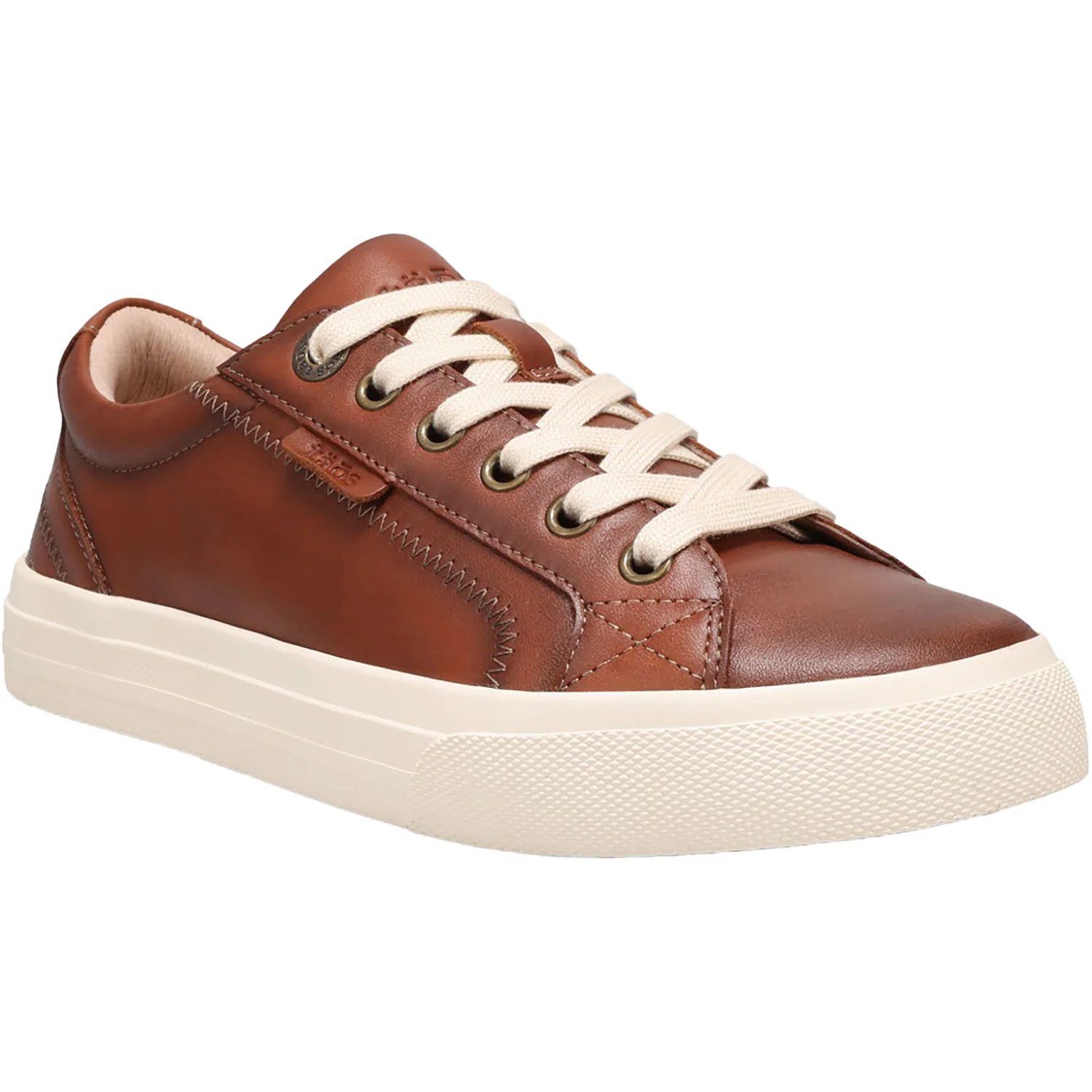 Taos Plim Soul Lux Women's Sneakers Cognac Leather - Image 5