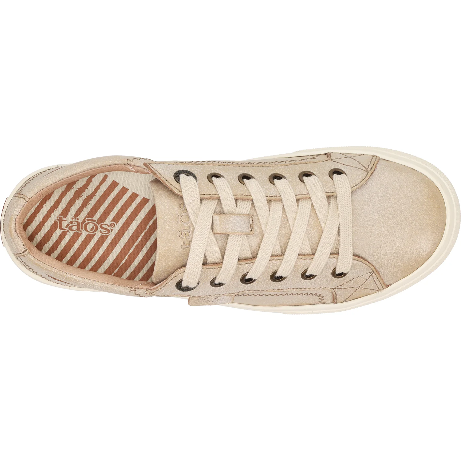 Taos Plim Soul Lux Women's Sneakers Oyster Leather - Image 2