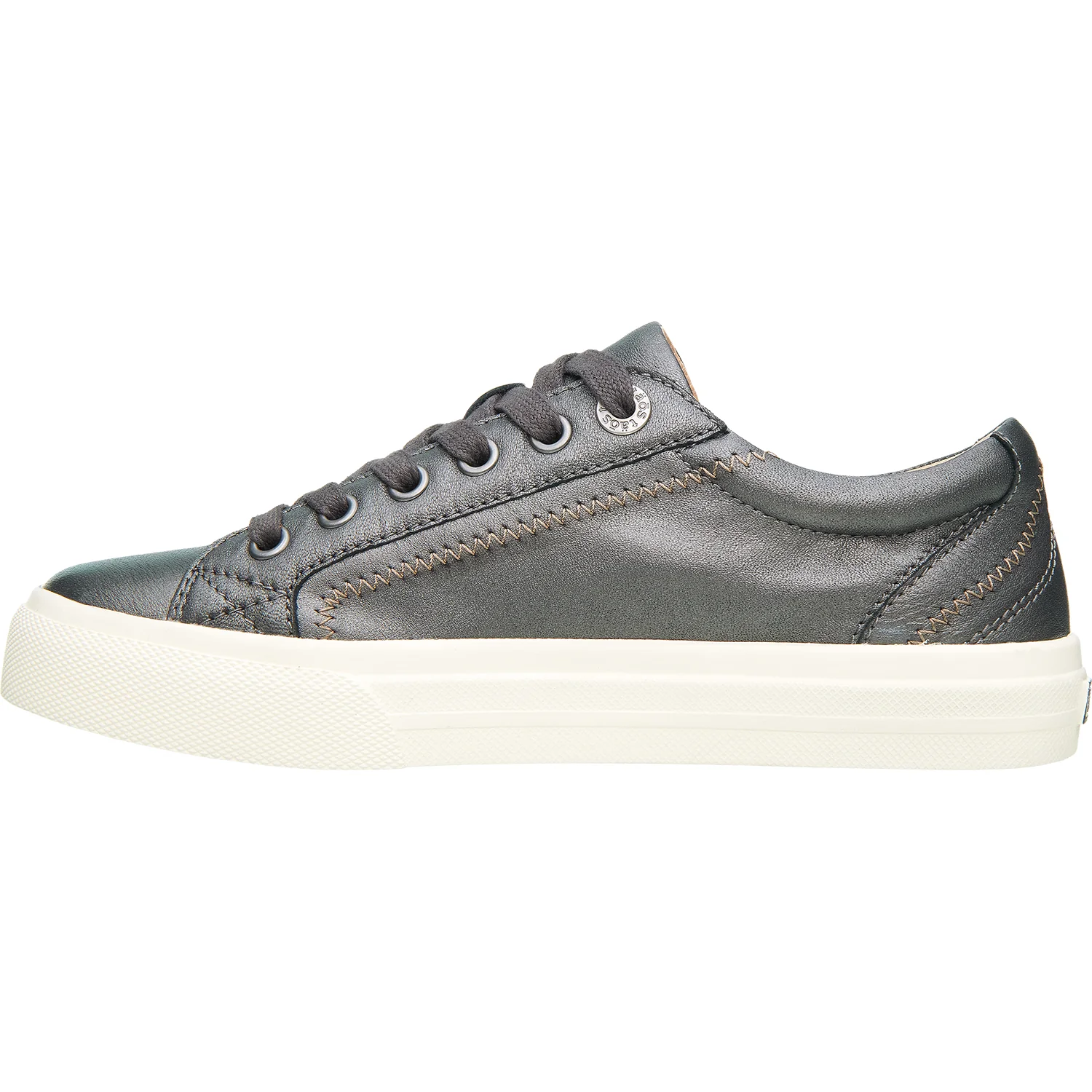 Taos Plim Soul Lux Women's Sneakers Pewter Leather - Image 3