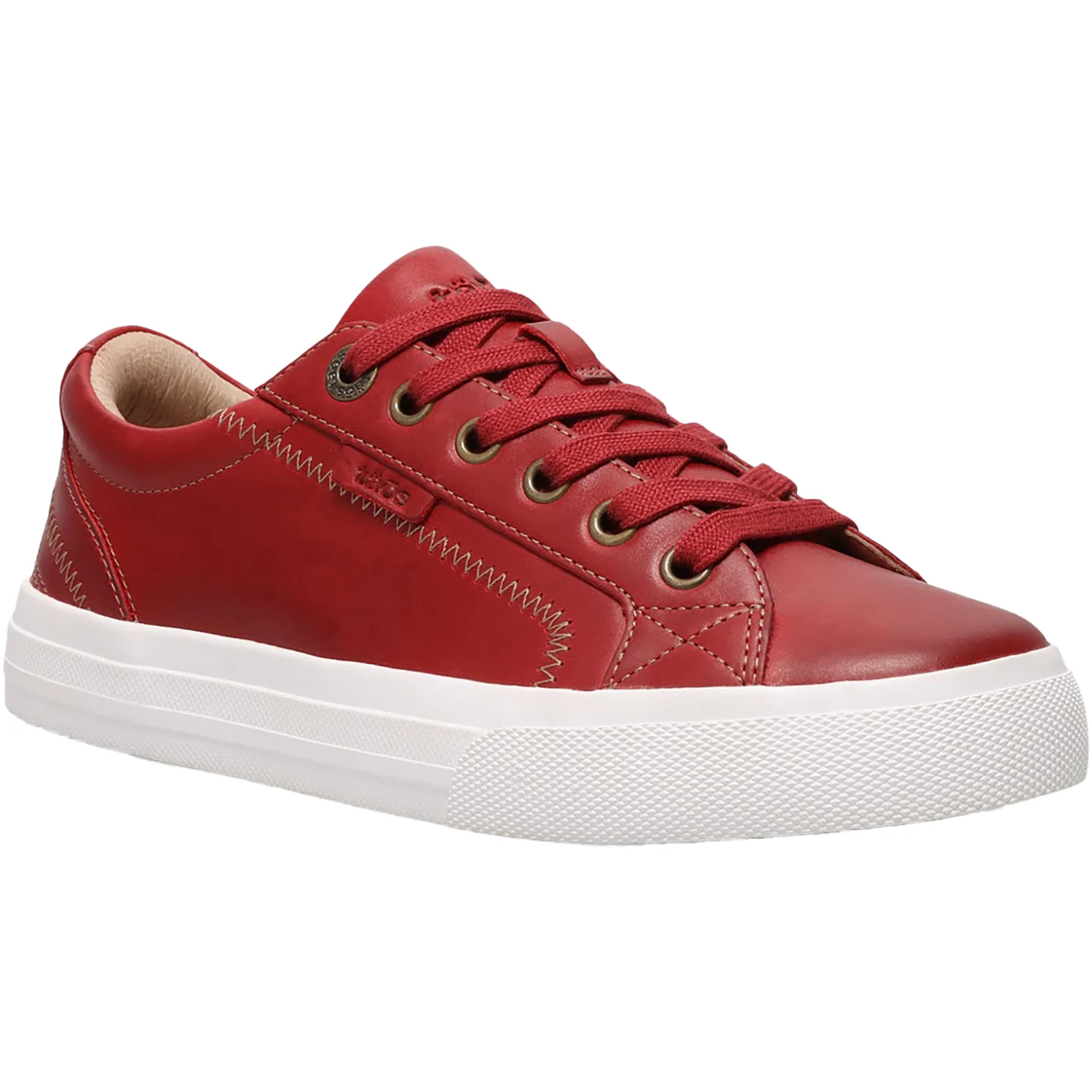 Taos Plim Soul Lux Women's Sneakers Red Leather - Image 5
