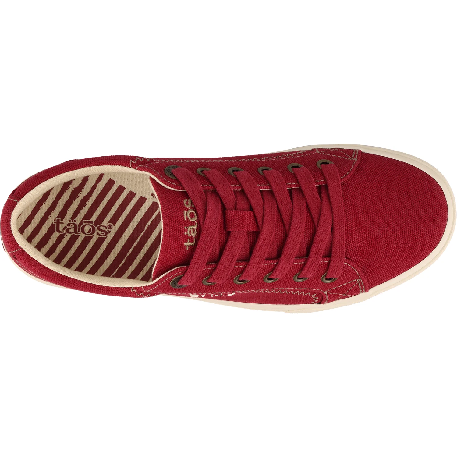 Taos Plim Soul Women's Sneakers Red Canvas - Image 2