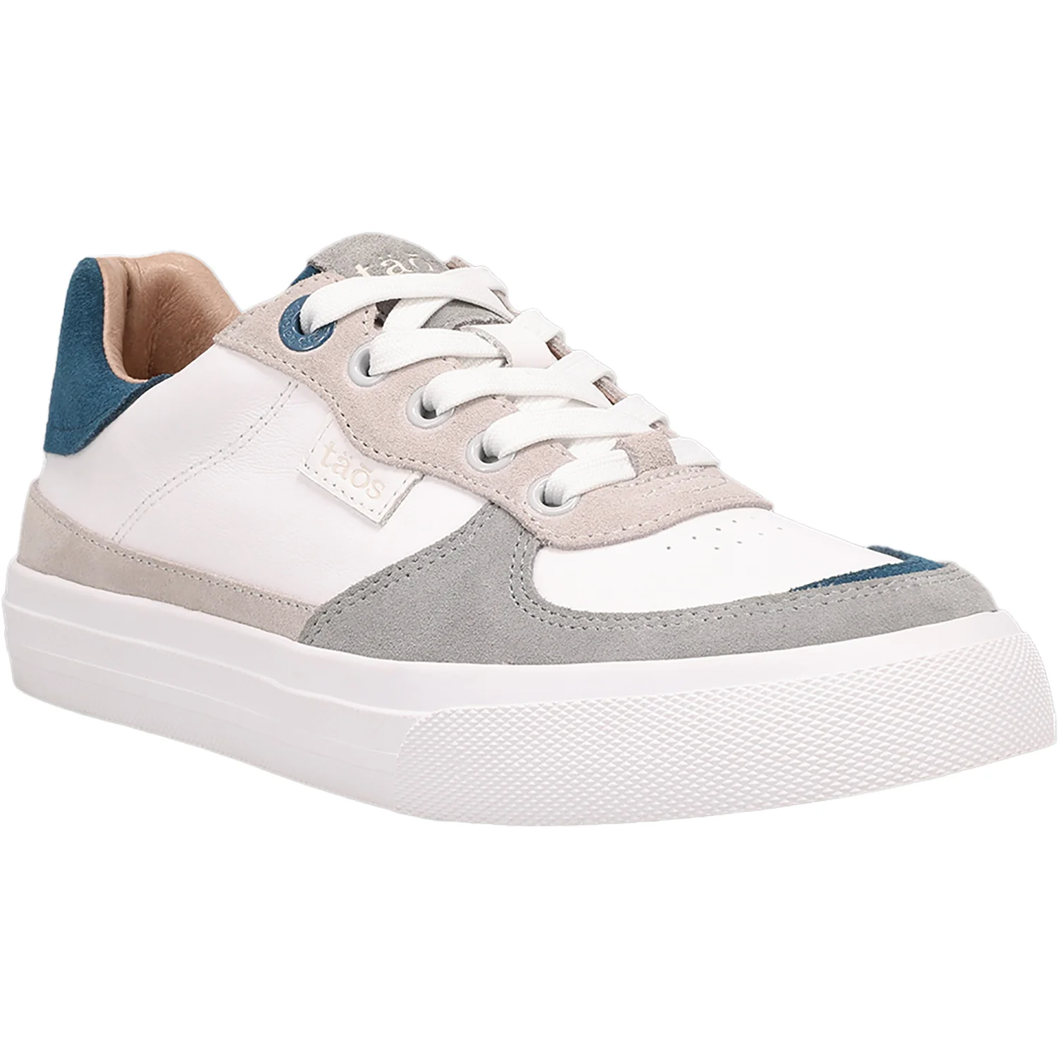 Taos Pop Soul Women's Sporty Lace Up Shoes Grey/Petrol Blue - Image 5