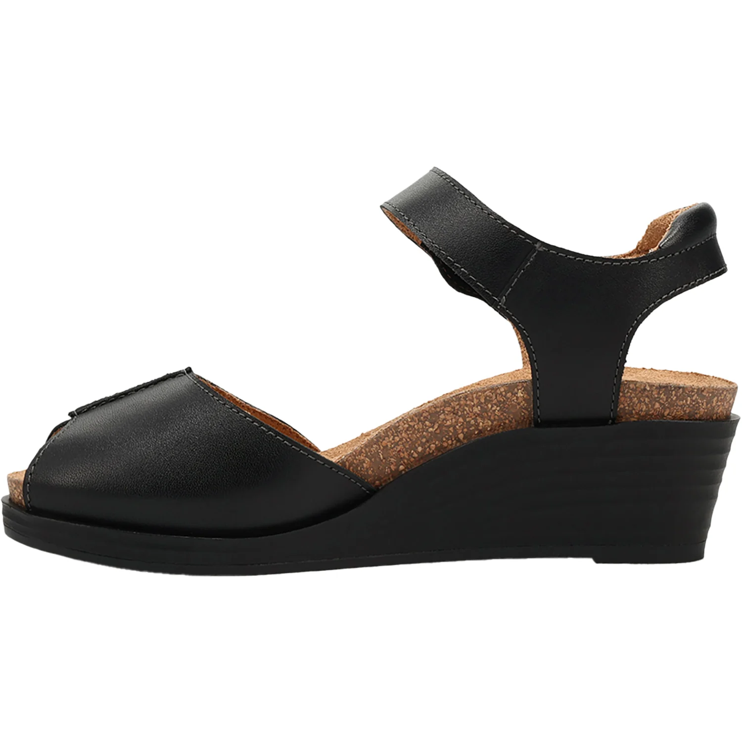 Taos Promise Women's Wedge Sandals Black - Image 3