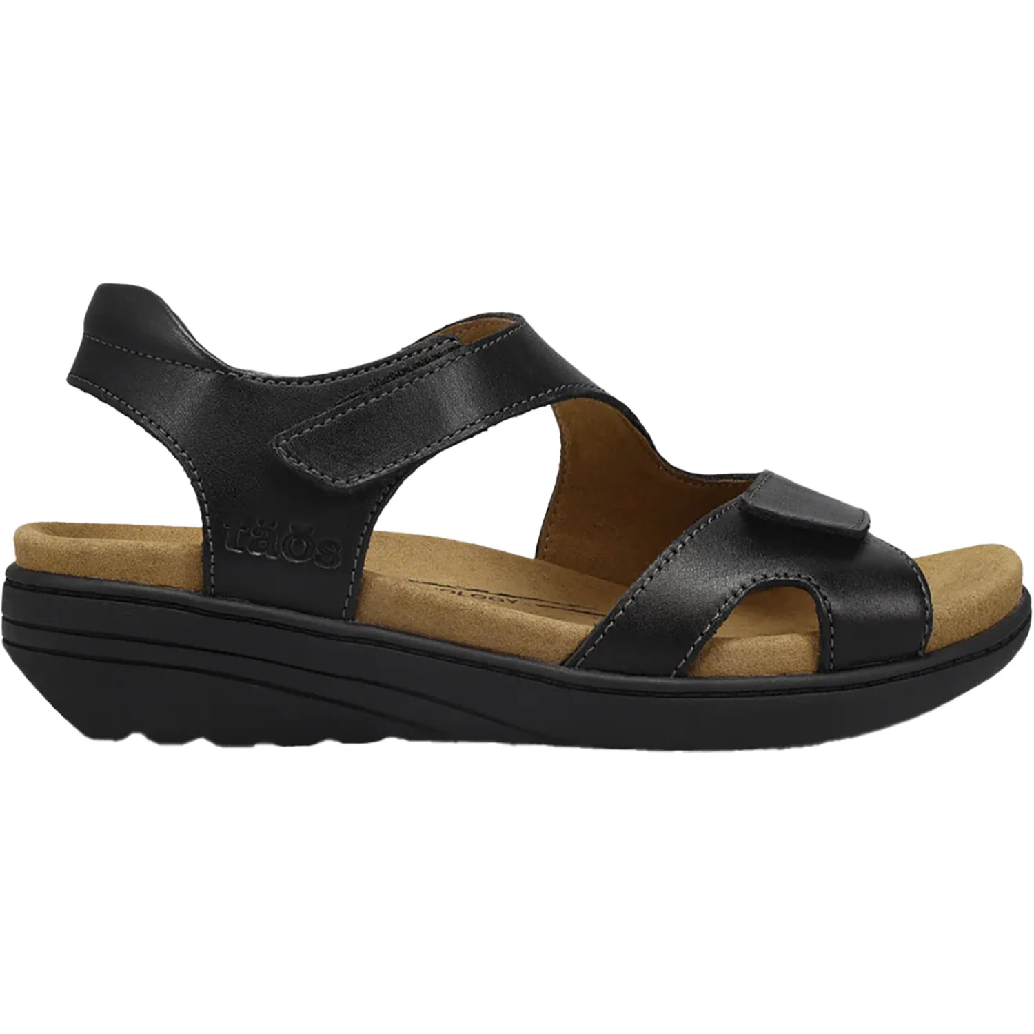 Taos Serene Women's Sandals Black Leather