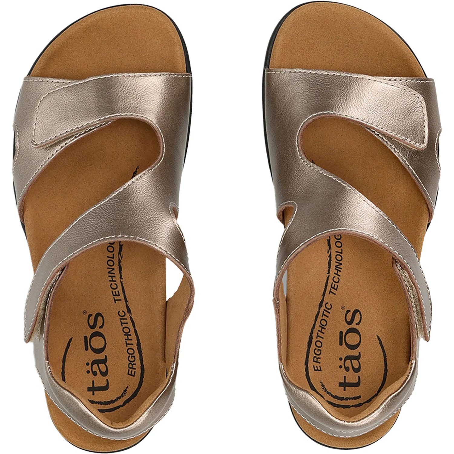 Taos Serene Women's Sandals Champagne Leather - Image 2