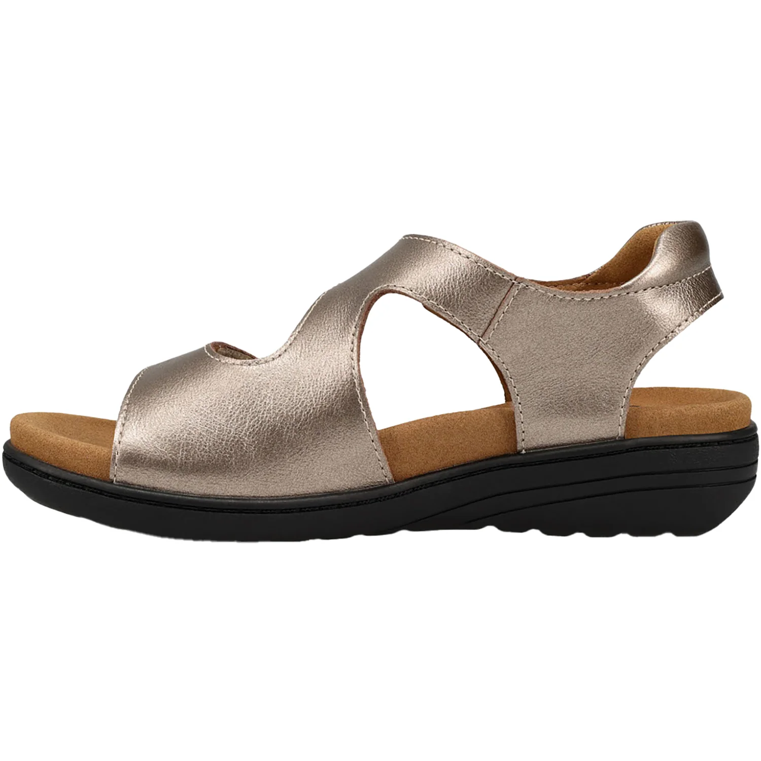 Taos Serene Women's Sandals Champagne Leather - Image 3