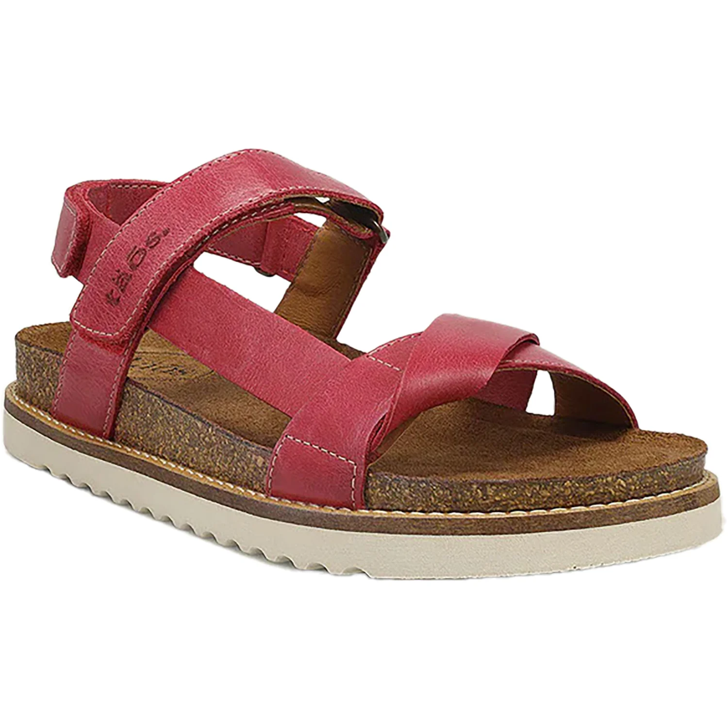 Taos Sideways Women's Ankle Strap Sandals Magenta Leather - Image 5