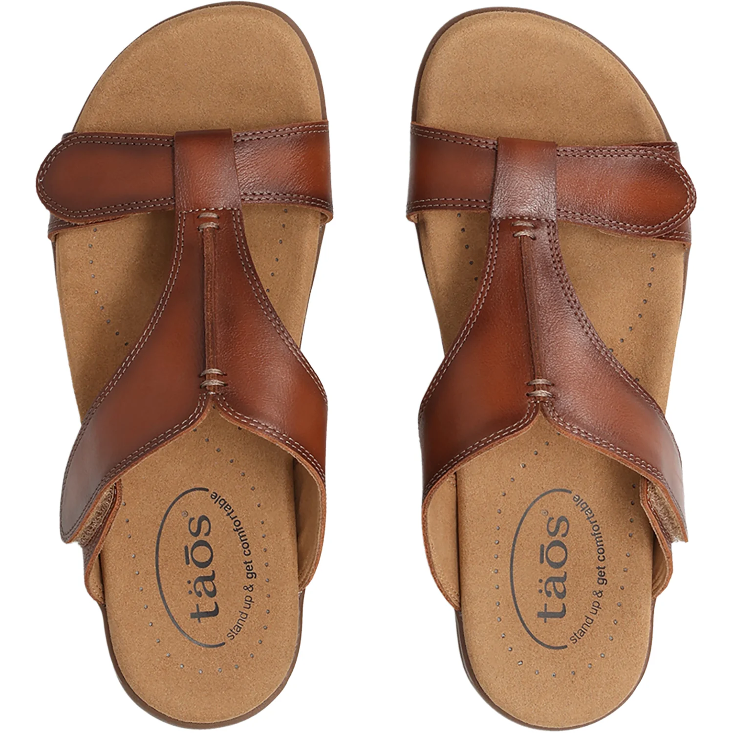 Taos Slide Show Women's Slide Sandals Cognac - Image 2
